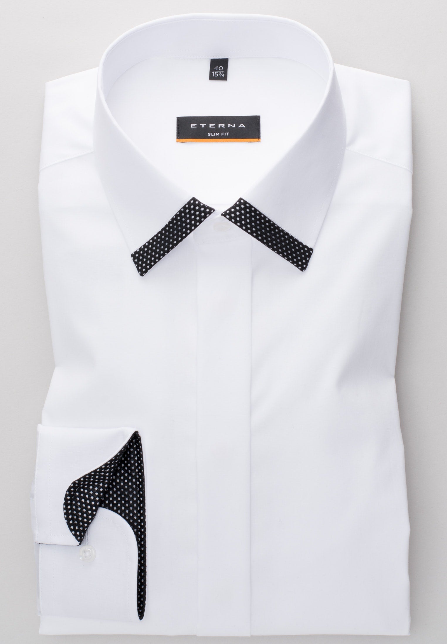 Fashionista Langarmhemd Herren Eleganz ohne Brusttasche