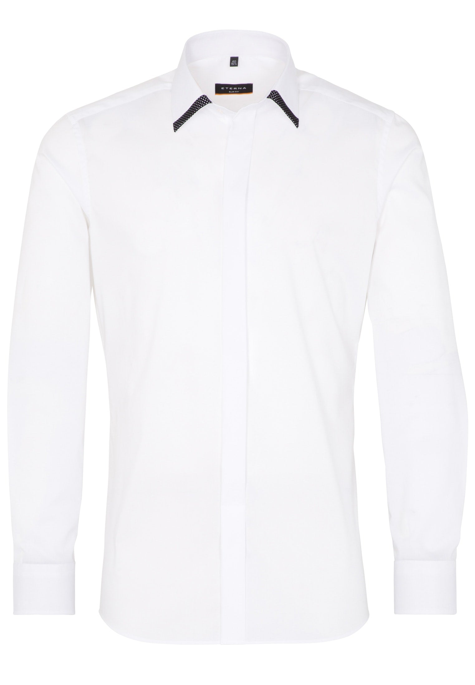 Fashionista Langarmhemd Herren Eleganz ohne Brusttasche