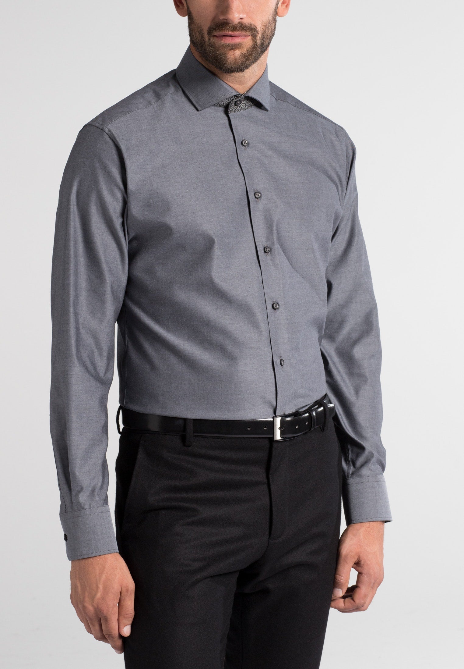 Marke X Pinpoint-Hemd Herren bügelfrei