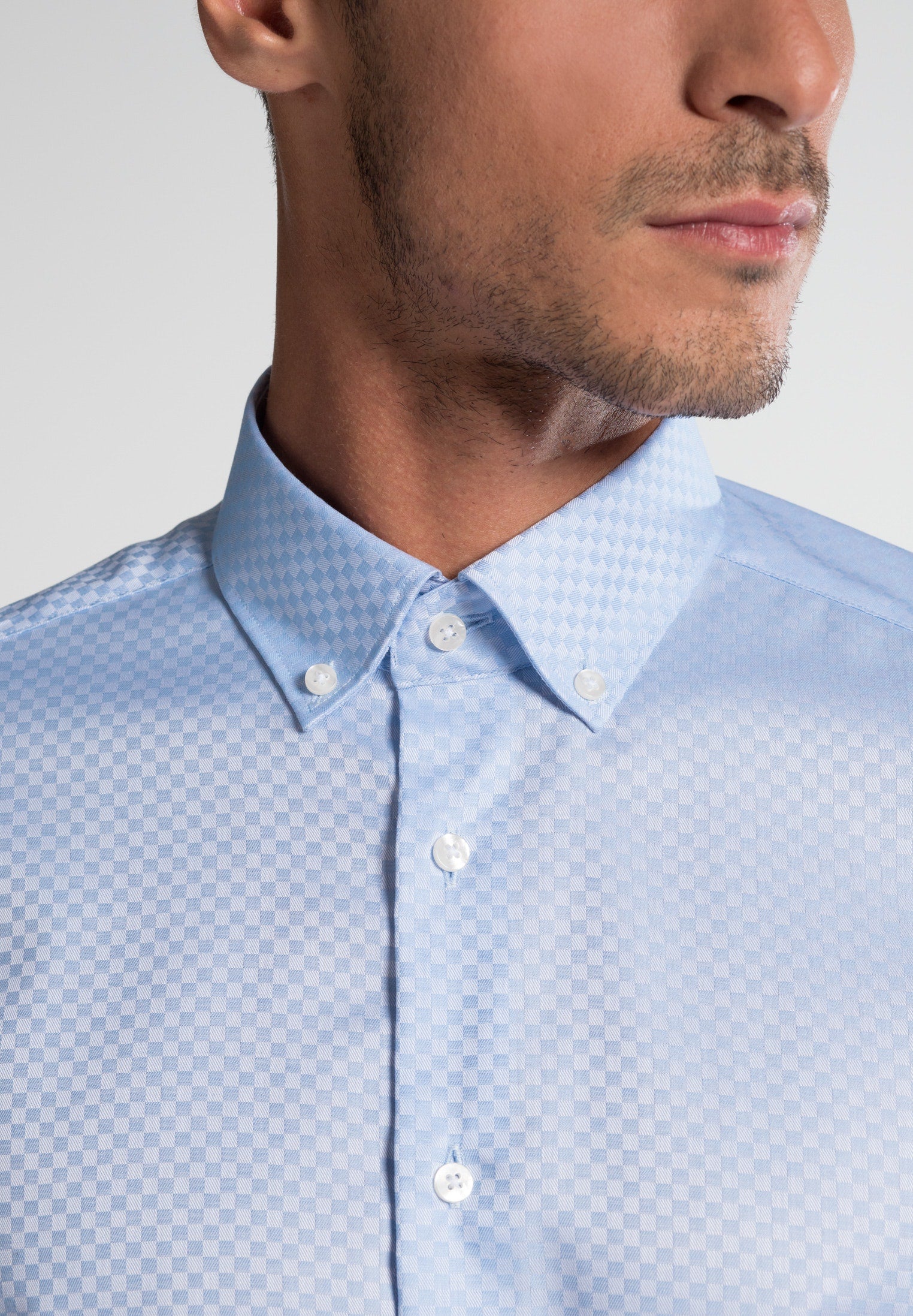 XYZ Twill-Hemd Herren Slim Fit bügelfrei Stretch