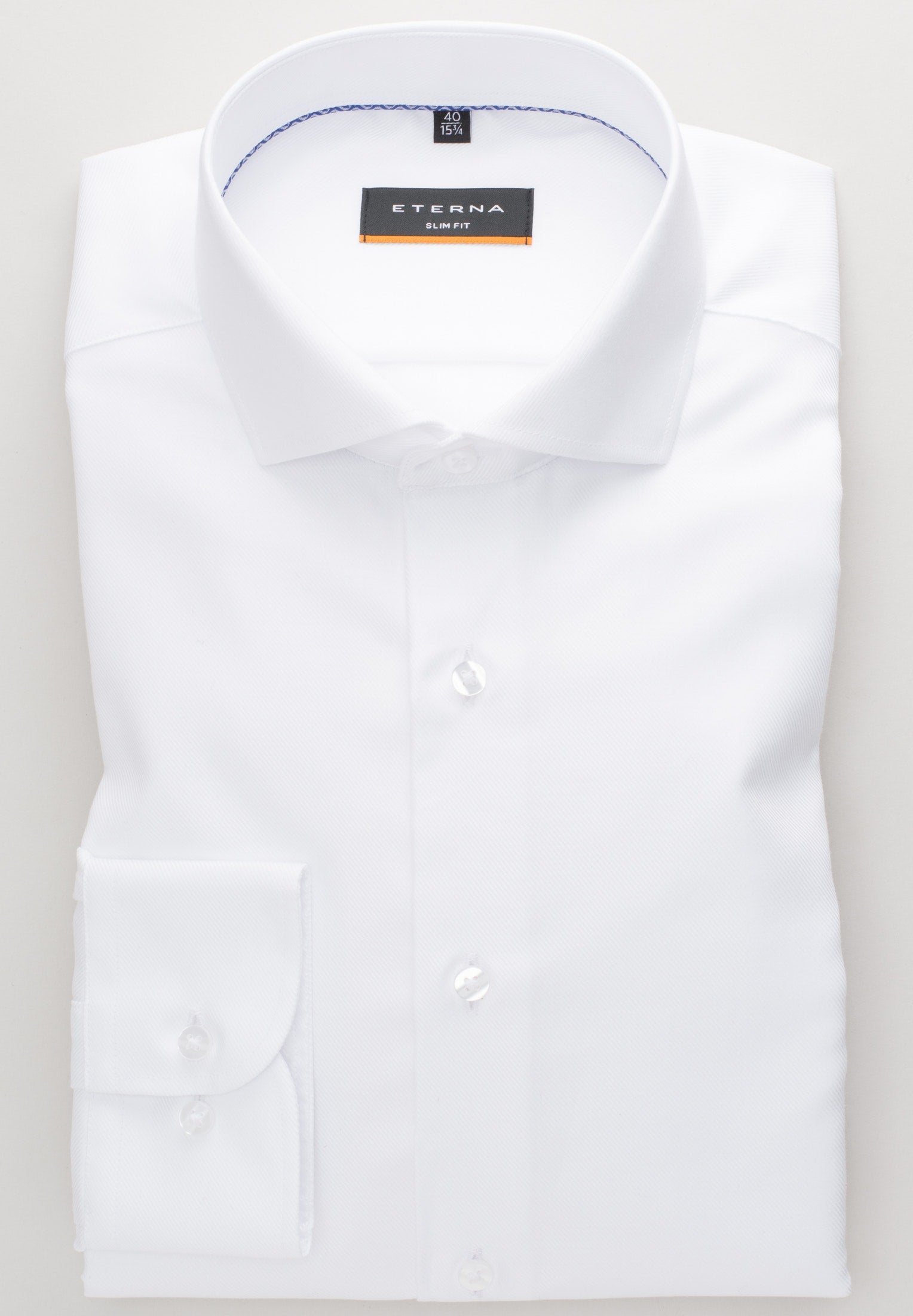 ETERNA Slim Fit Langarmhemd Herren Strukturiert Bügelfrei