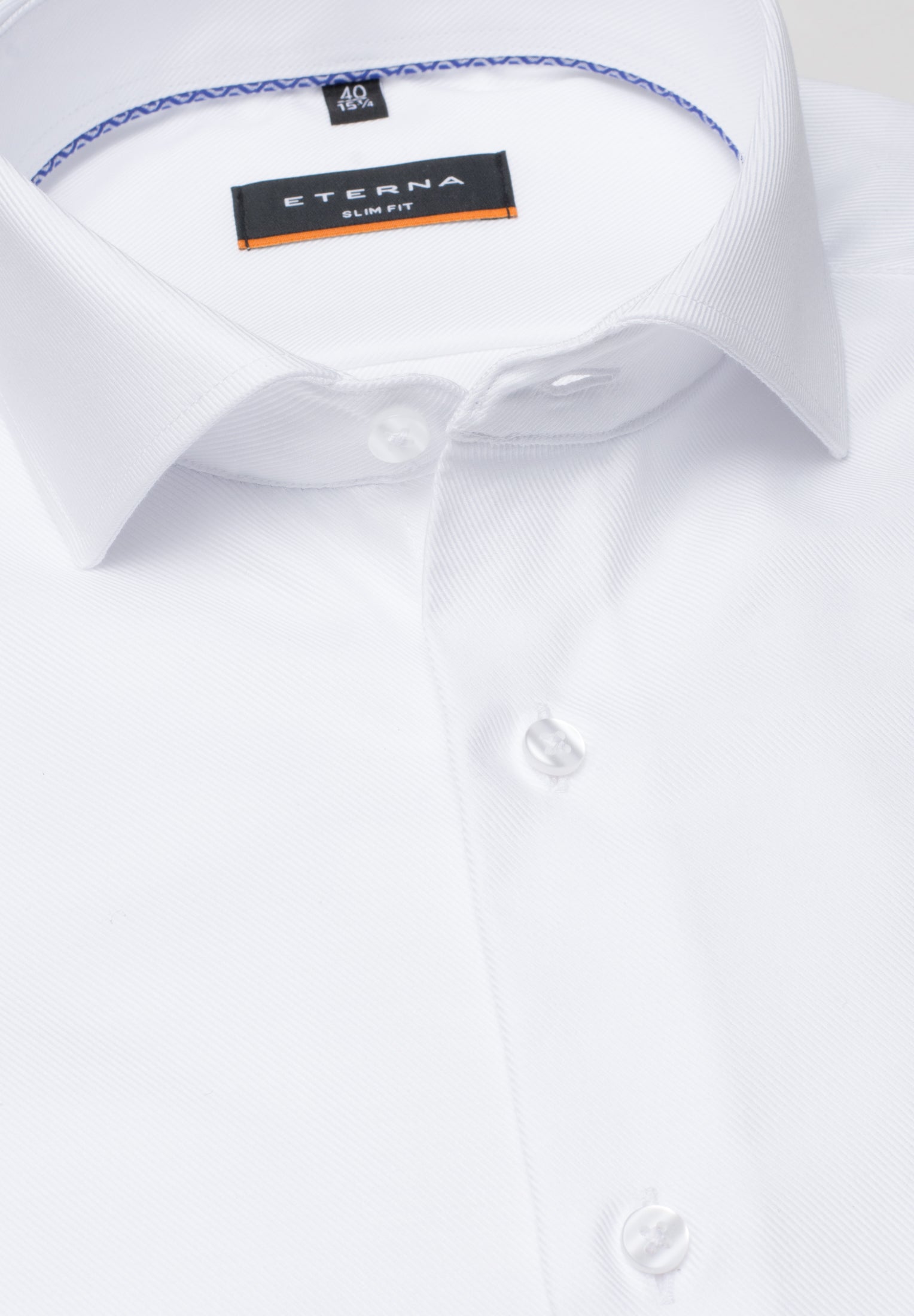 ETERNA Slim Fit Langarmhemd Herren Strukturiert Bügelfrei