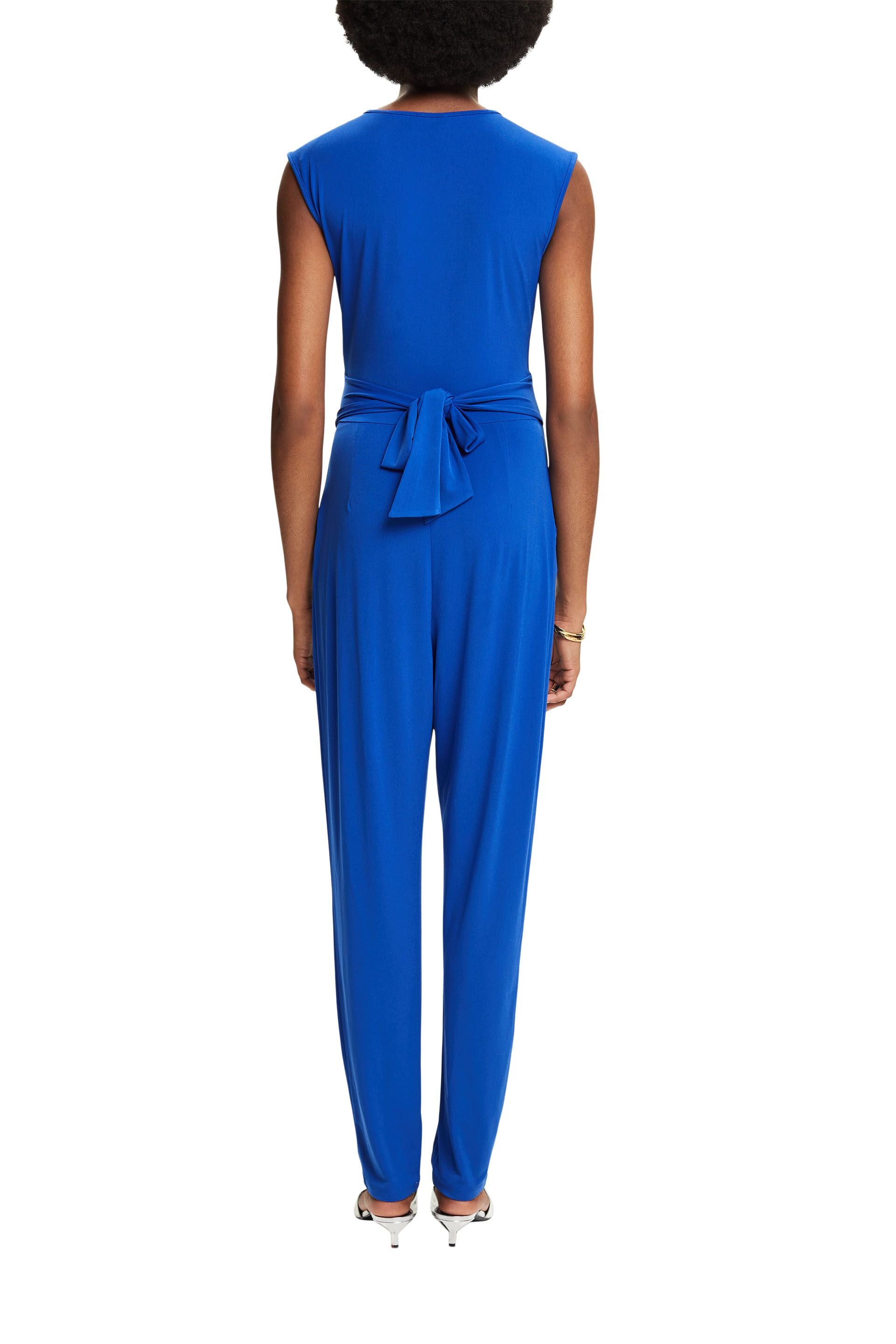 ESPRIT Overall Damen Ärmellos Regular Fit Atmungsaktiv Stretch Bindegürtel