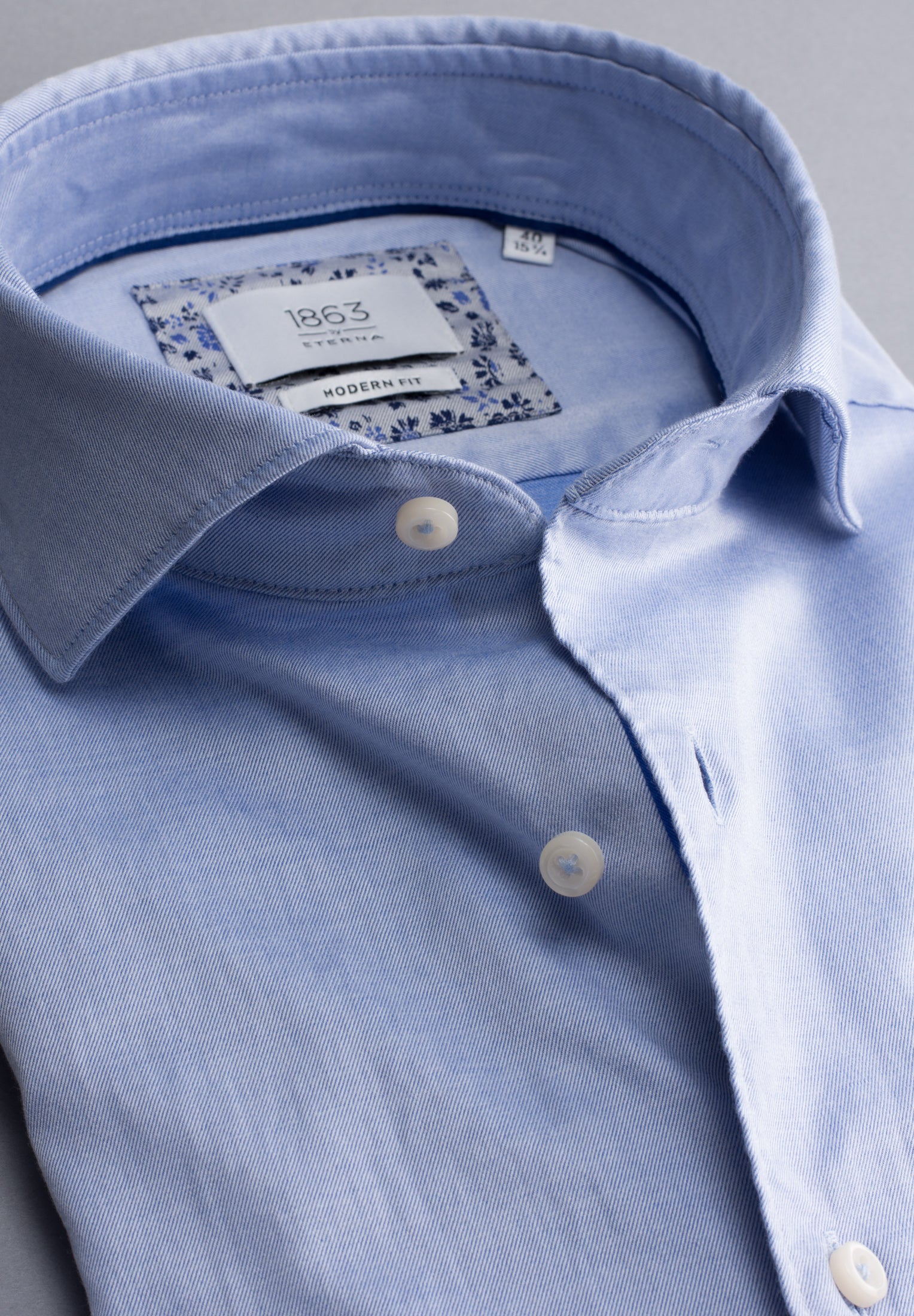 ETERNA Twill-Langarmhemd Herren Bügelleicht Super Soft Quality
