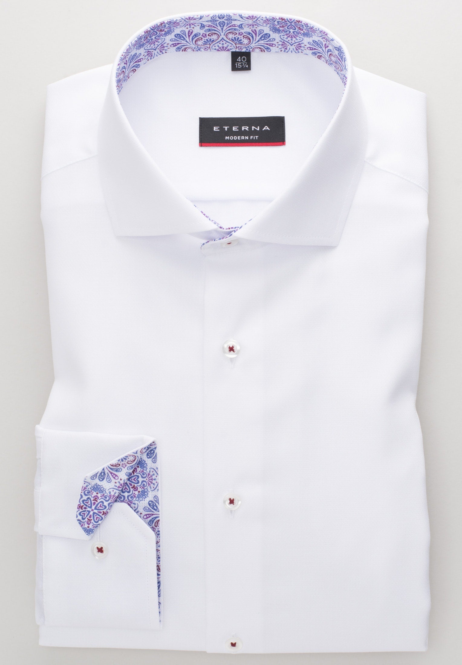 ModaX Fantasiebindung Hemd Herren sportlich-elegant ohne Brusttasche