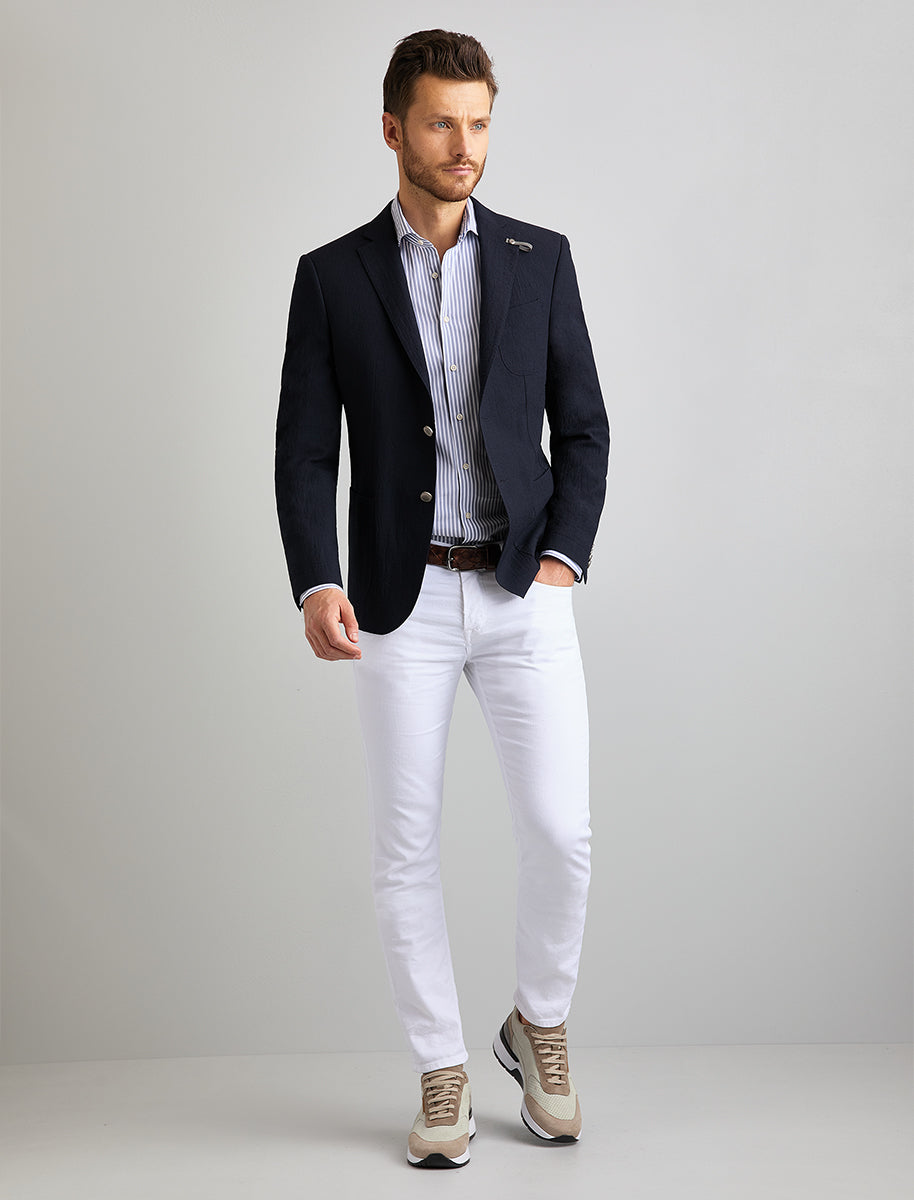 Baldessarini Leinen-Baumwollhose für Herren mit Elasthan für perfekten Sitz