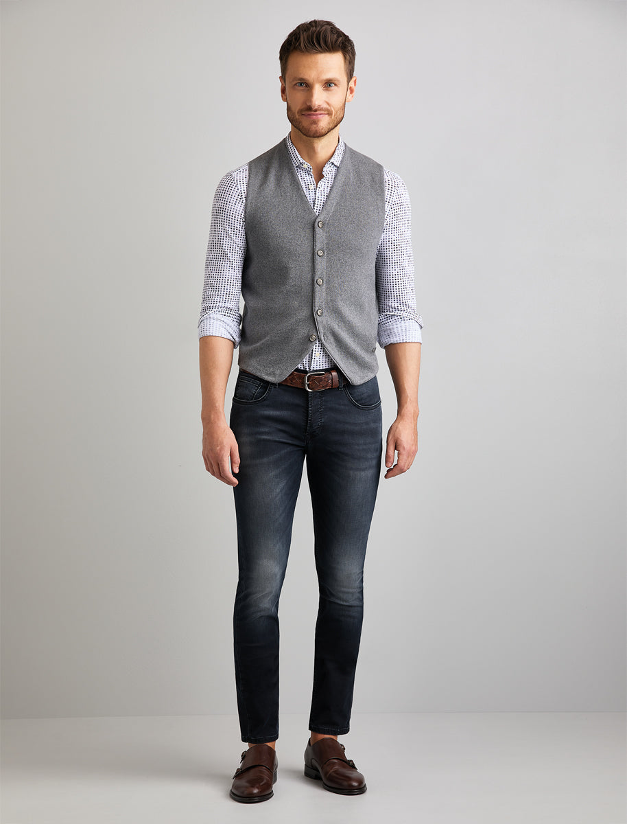 Baldessarini Chino Hose Herren Stretch Baumwolle Elastan