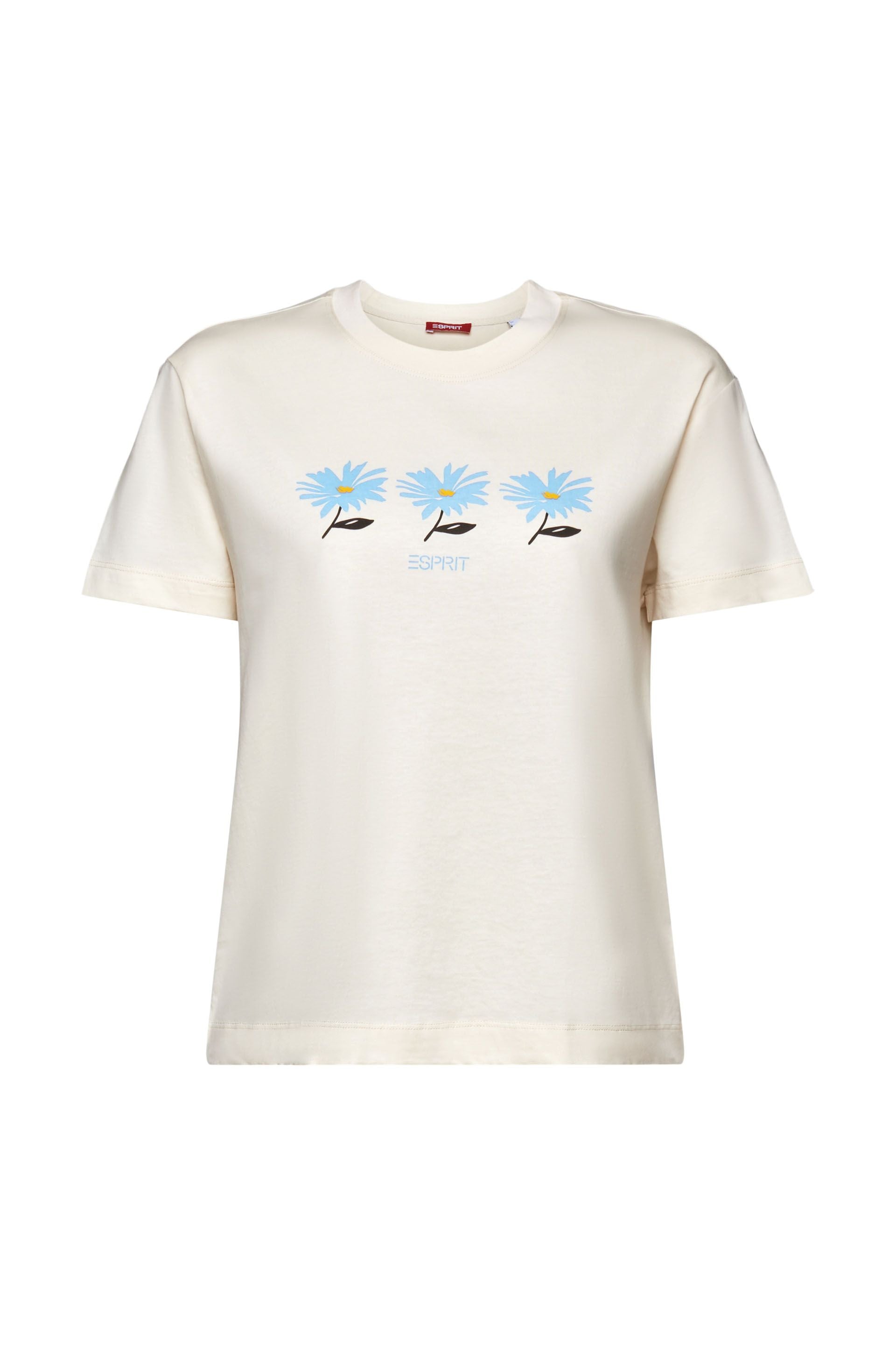 ESPRIT Damen T-Shirt Pflegeleicht 100 % Baumwolle