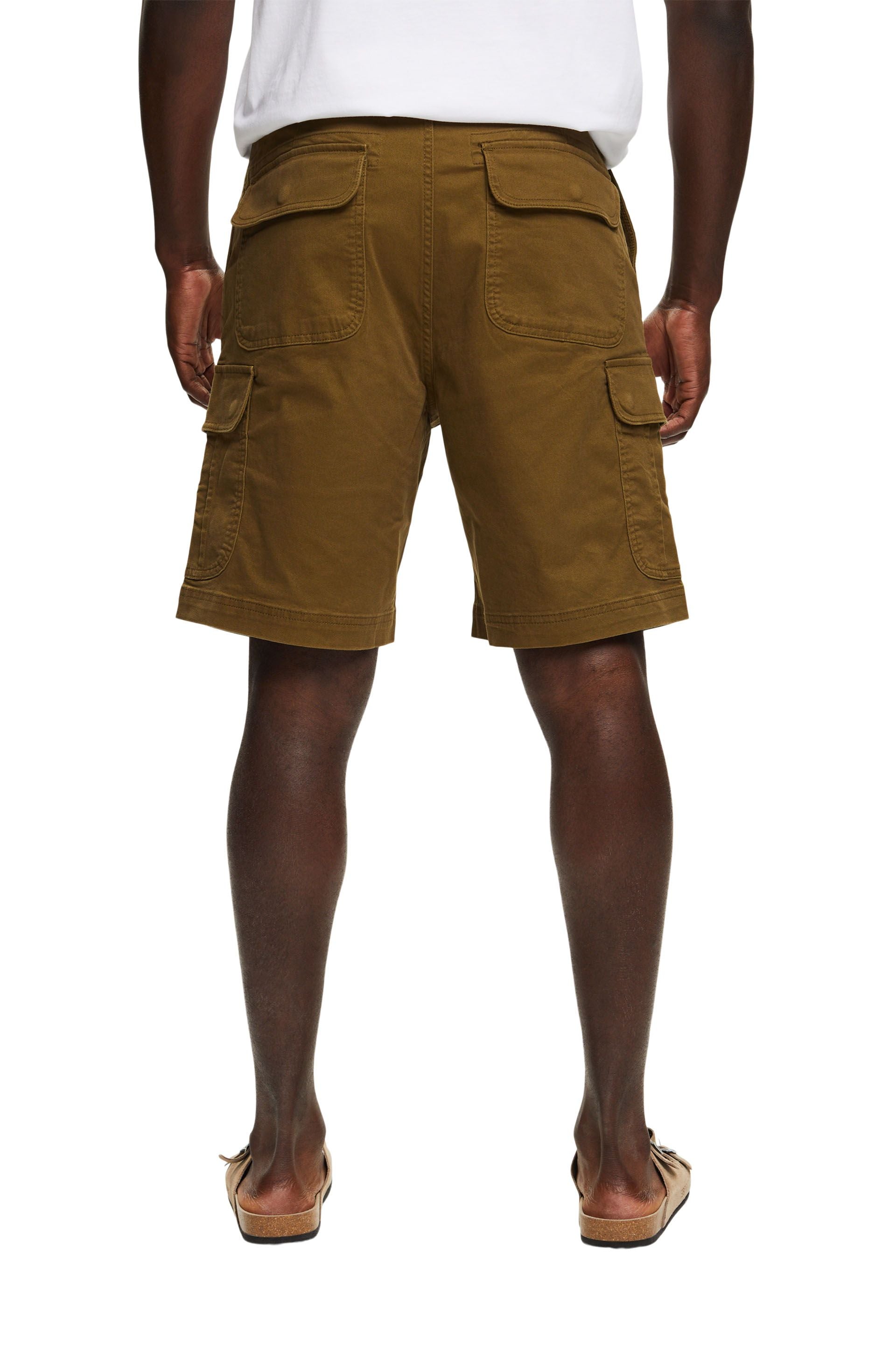 Esprit Herren Cargo Shorts Lockere Passform Baumwolle Stretch