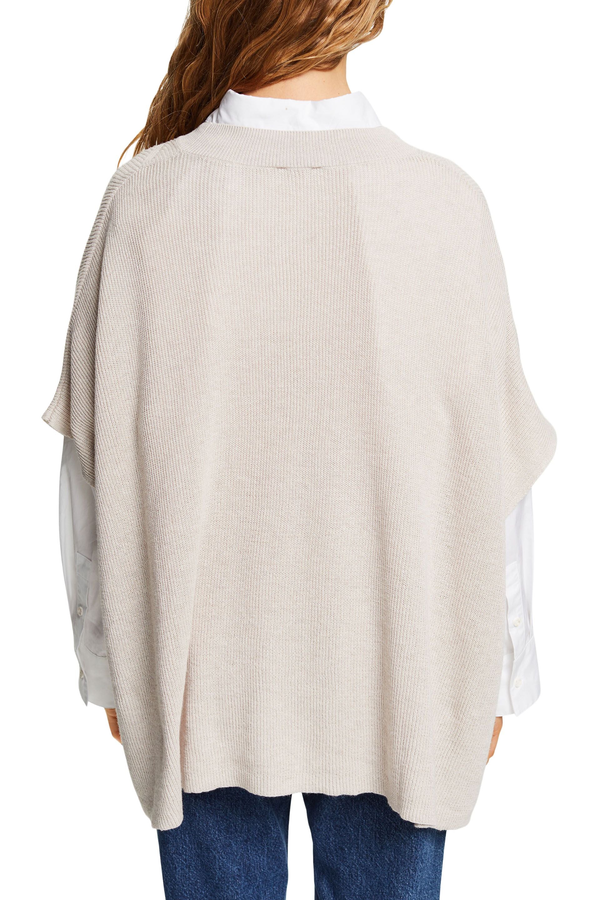 Esprit Baumwollmix Pullover für Damen Lockere Passform