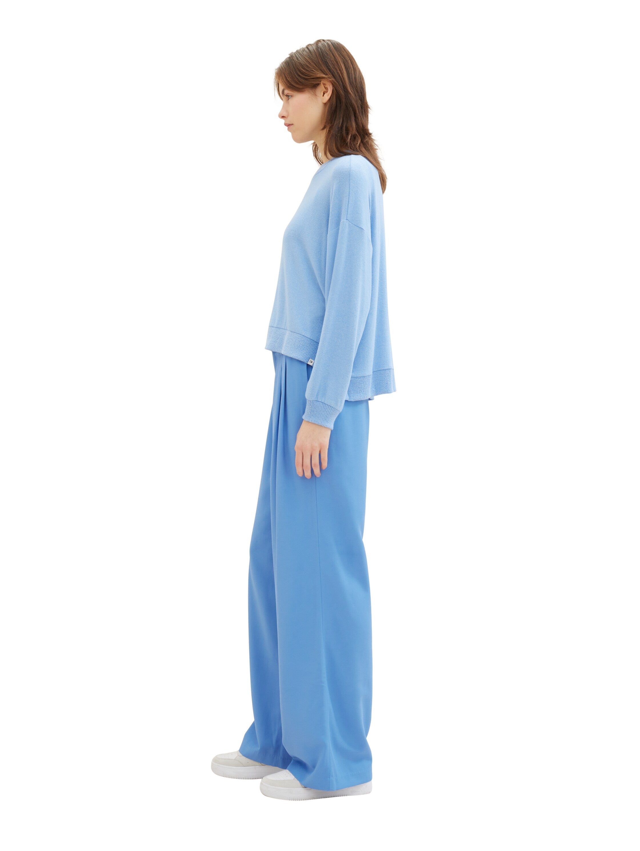 Tom Tailor Denim Wide Leg Hose mit Faltenlegung für Frauen