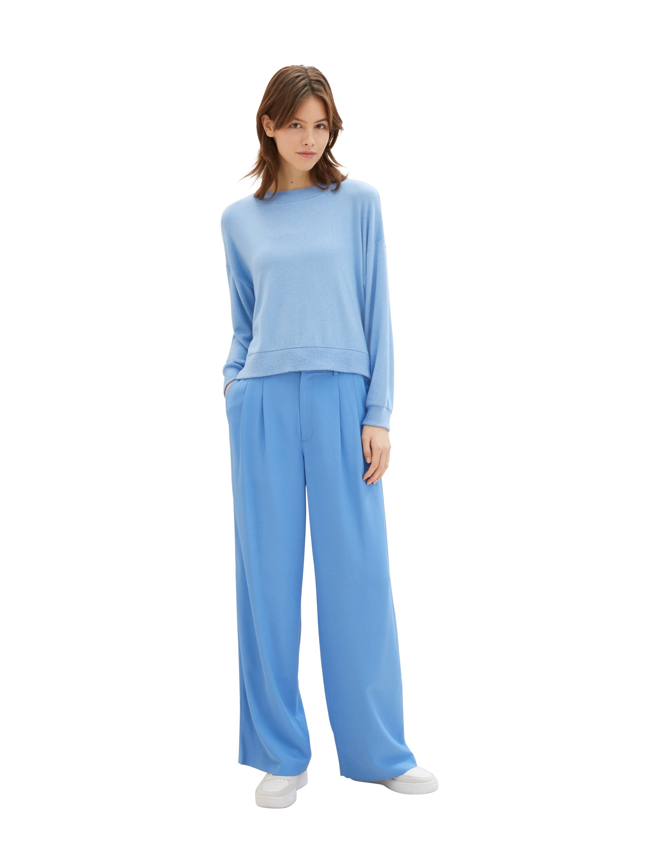 Tom Tailor Denim Wide Leg Hose mit Faltenlegung für Frauen