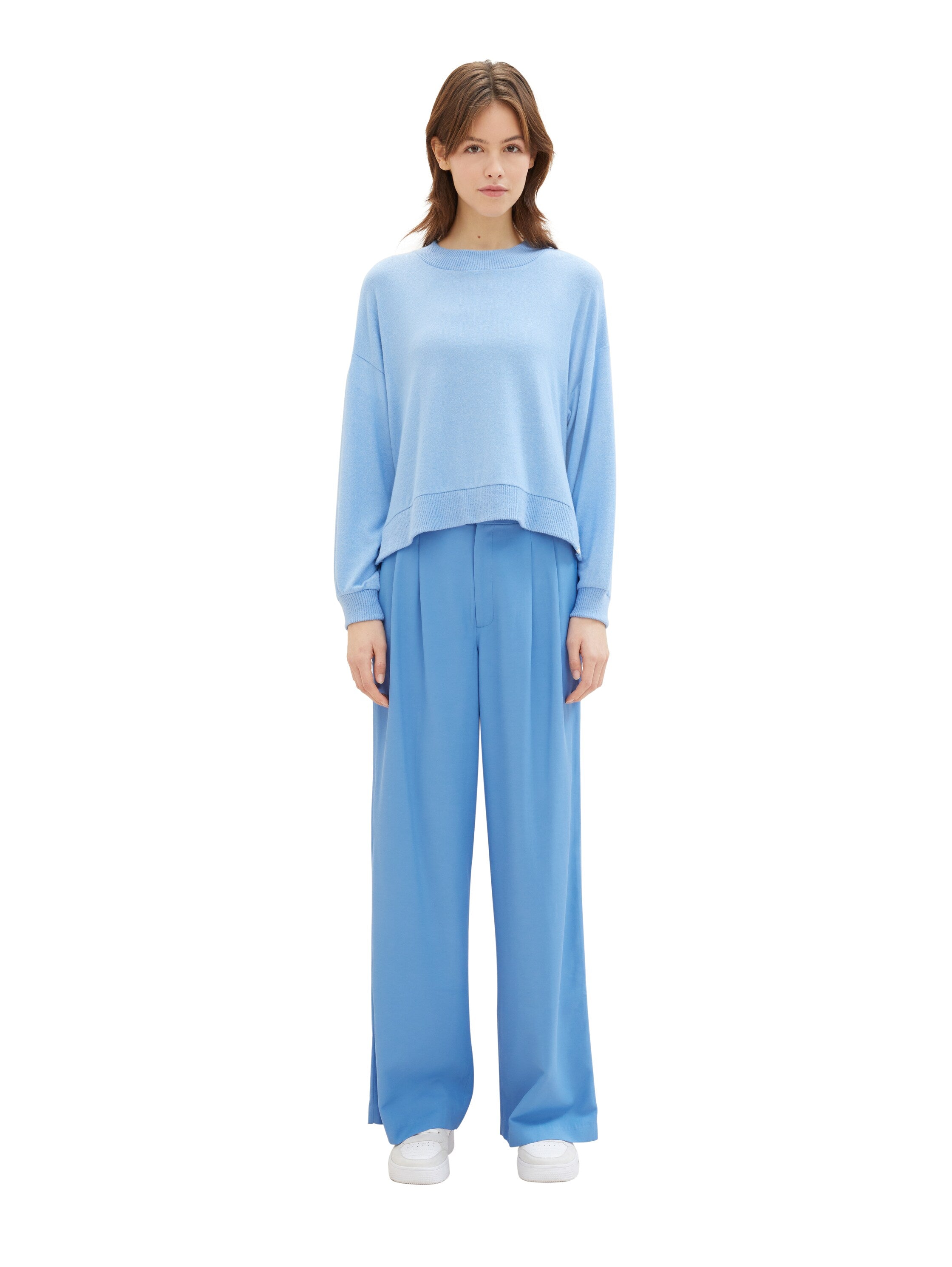 Tom Tailor Denim Wide Leg Hose mit Faltenlegung für Frauen