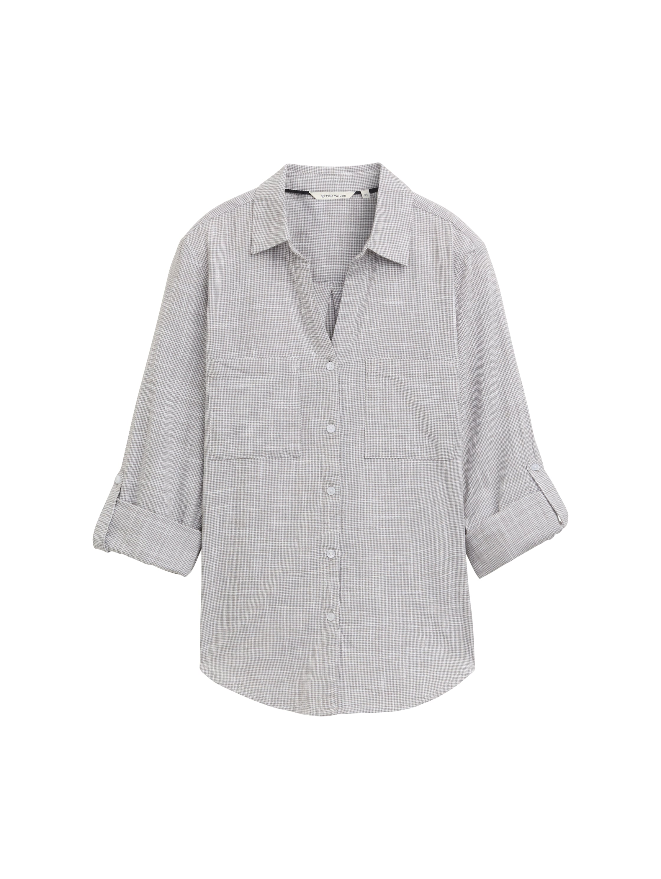 Tom Tailor Denim Bluse Damen Regular Fit Nachhaltige Baumwolle