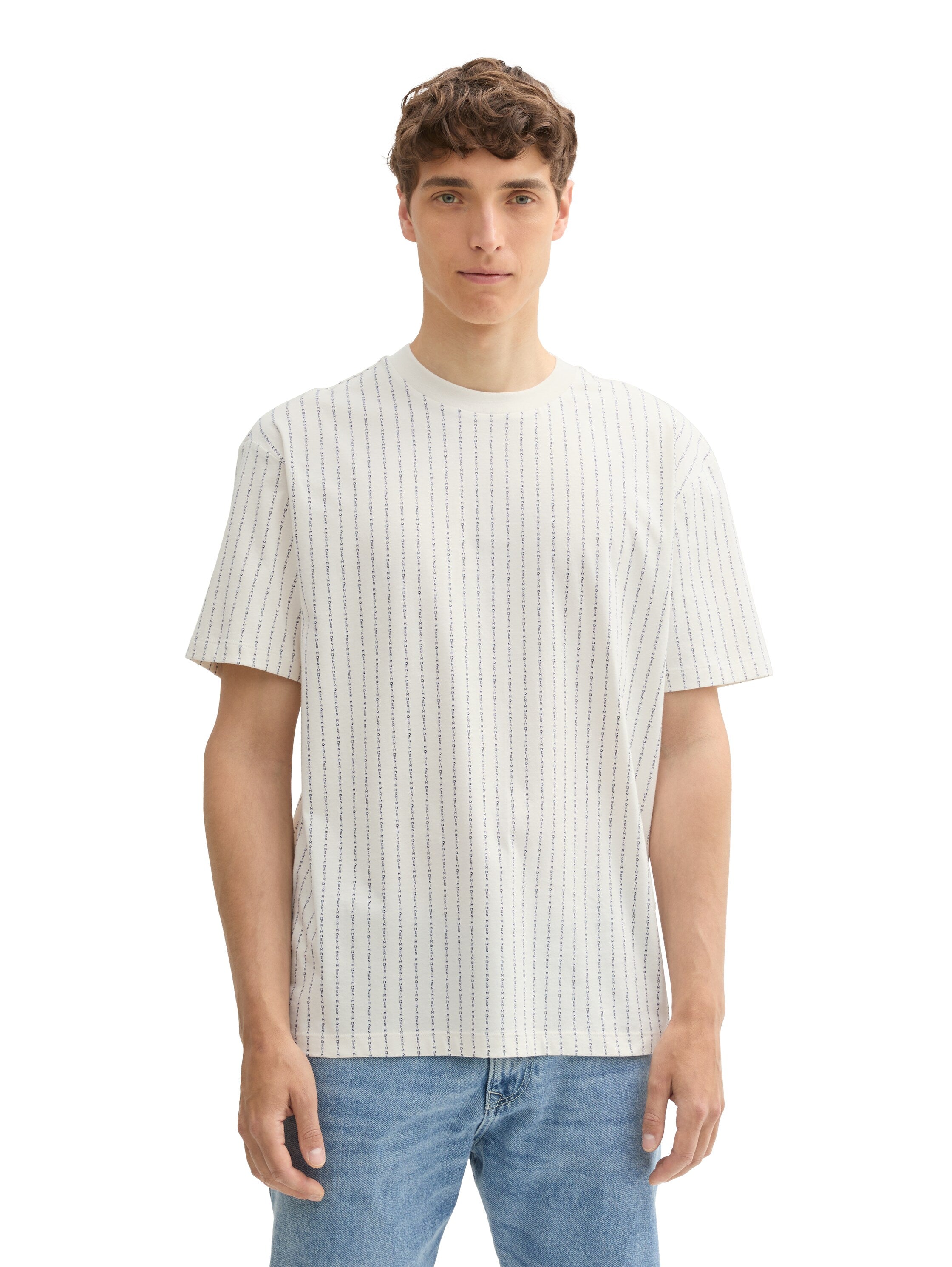 Basic Relaxed Fit T-Shirt mit Alloverprint