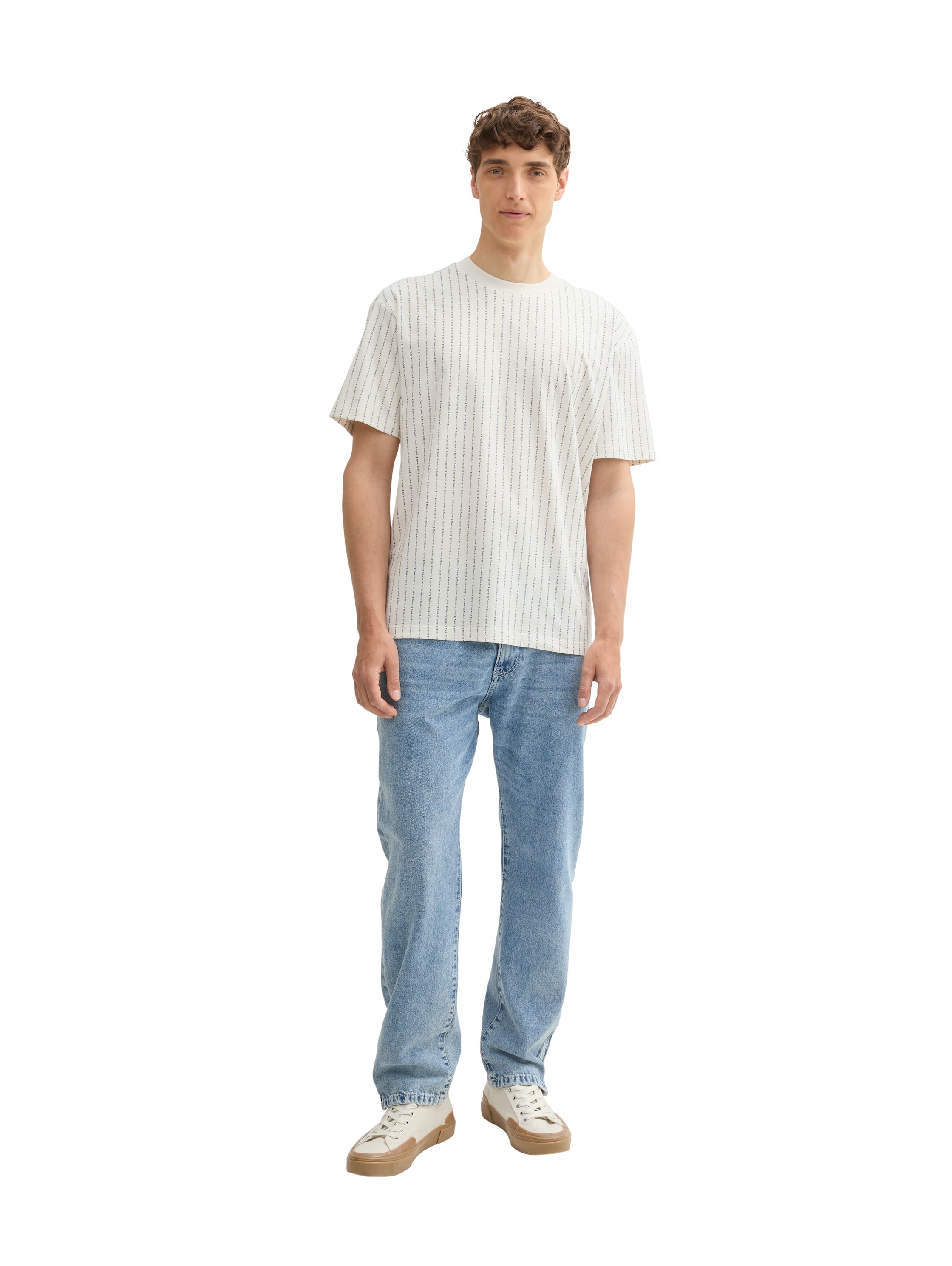 Basic Relaxed Fit T-Shirt mit Alloverprint