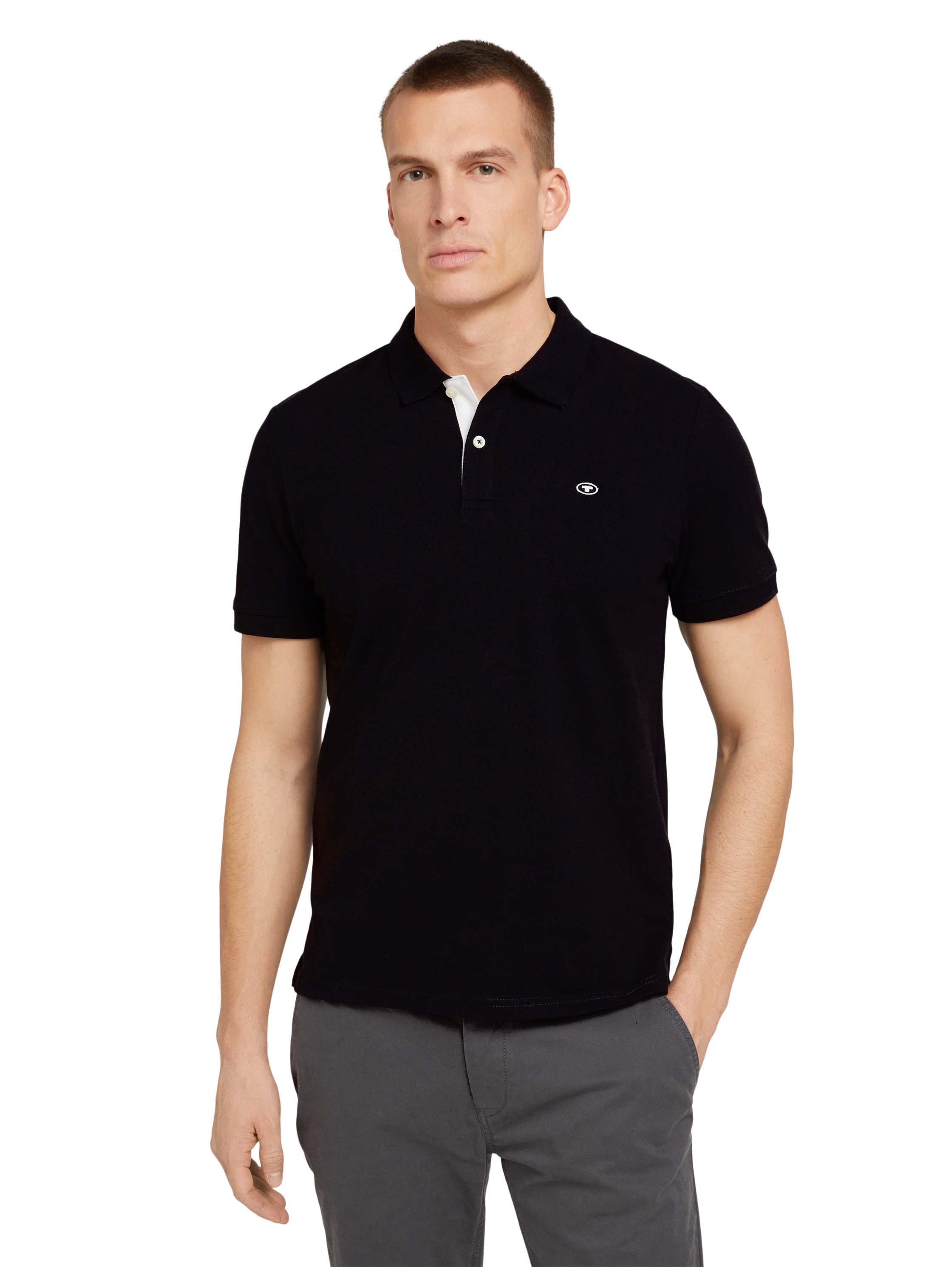 Tom Tailor Denim Polo-Shirt Herren mit Kontrastblende