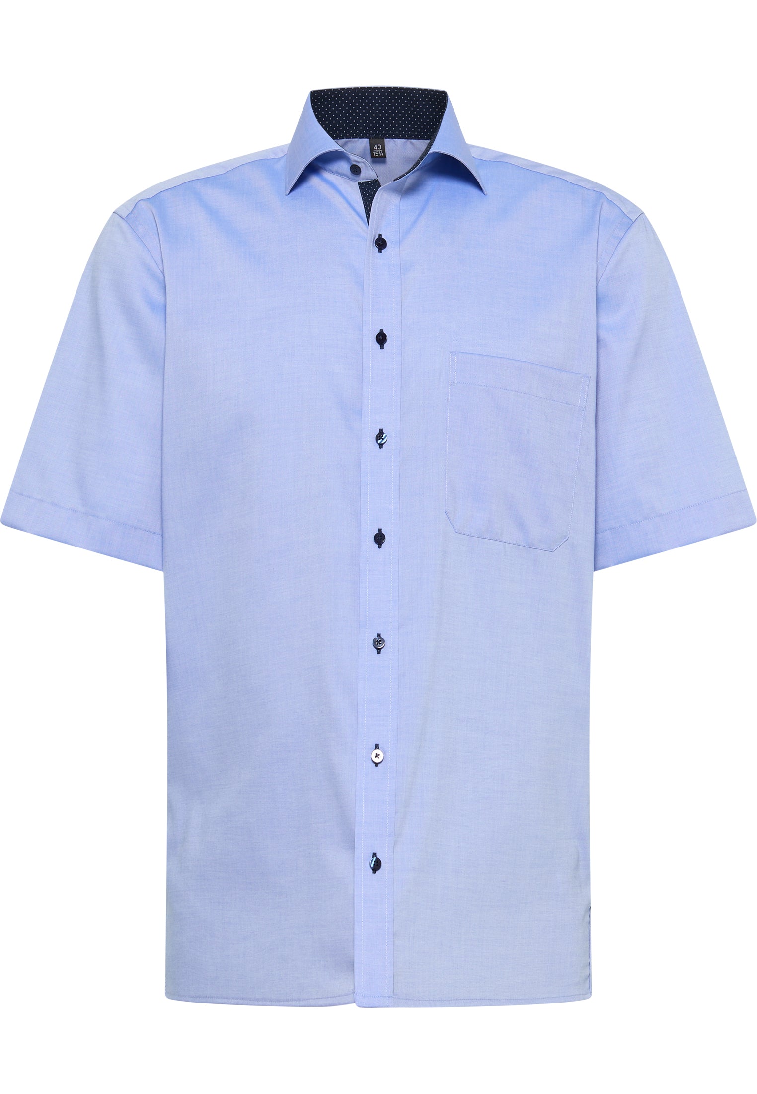 Zeitloser Stil Herren Kurzarmhemd Gala-Kent-Kragen bügelfrei