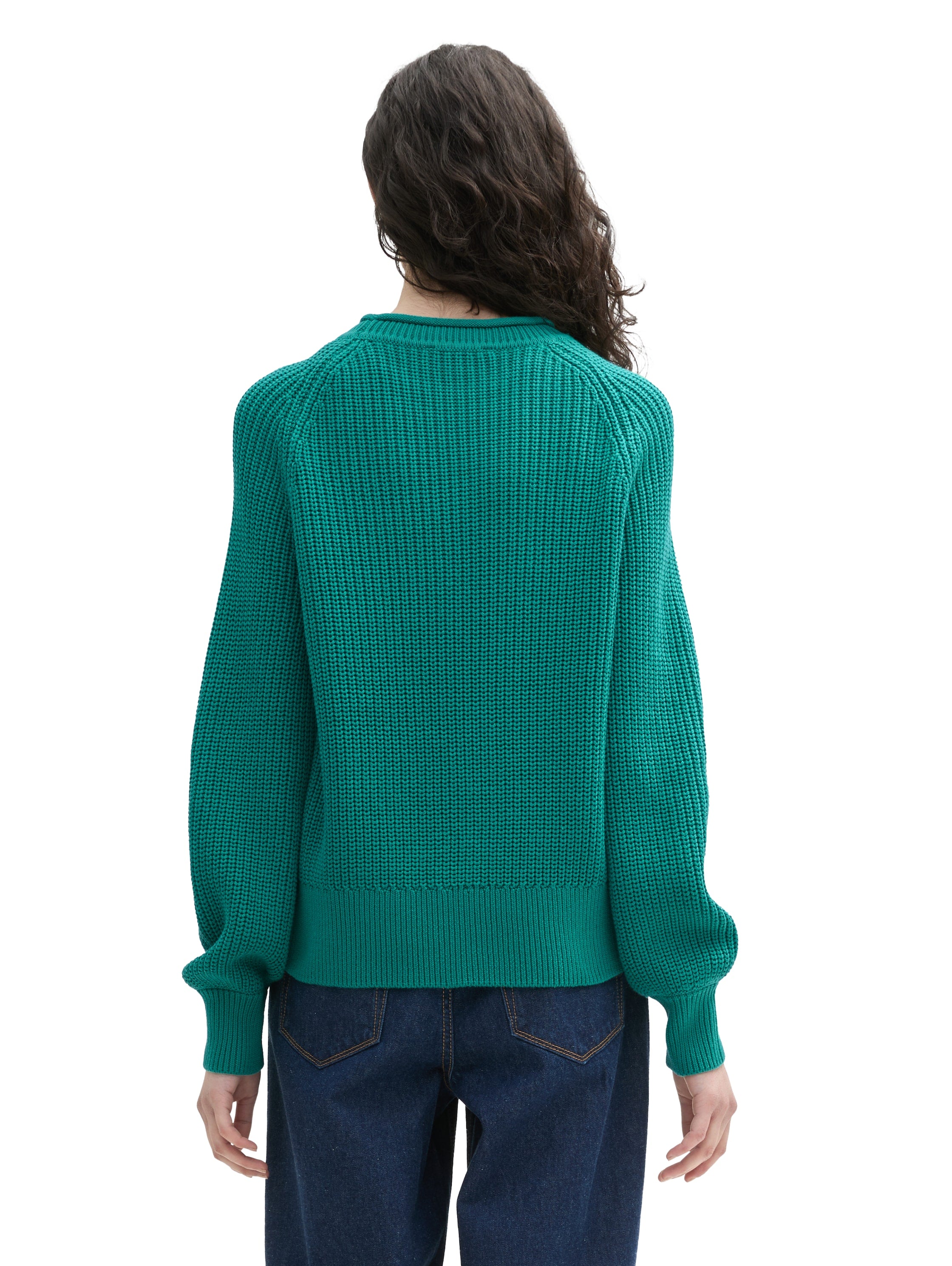 Basic Fit Damen Pullover mit leichten Ballonärmeln