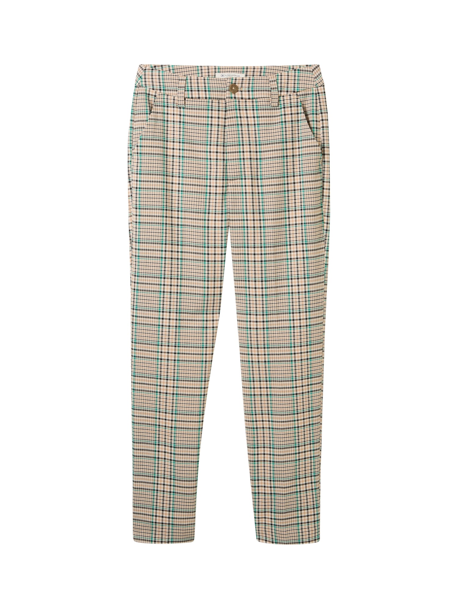 Tom Tailor Denim Checkered Shorts Female Comfort Fit