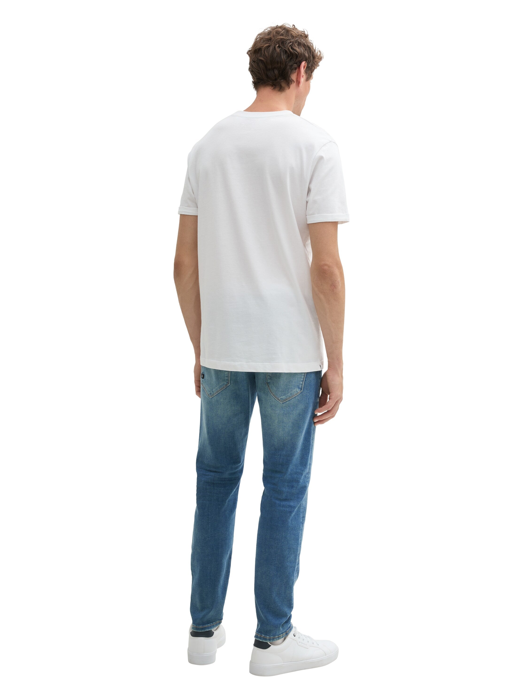Tom Tailor Denim Male Slim Tapered Fit Jeans Tinted Blue Denim