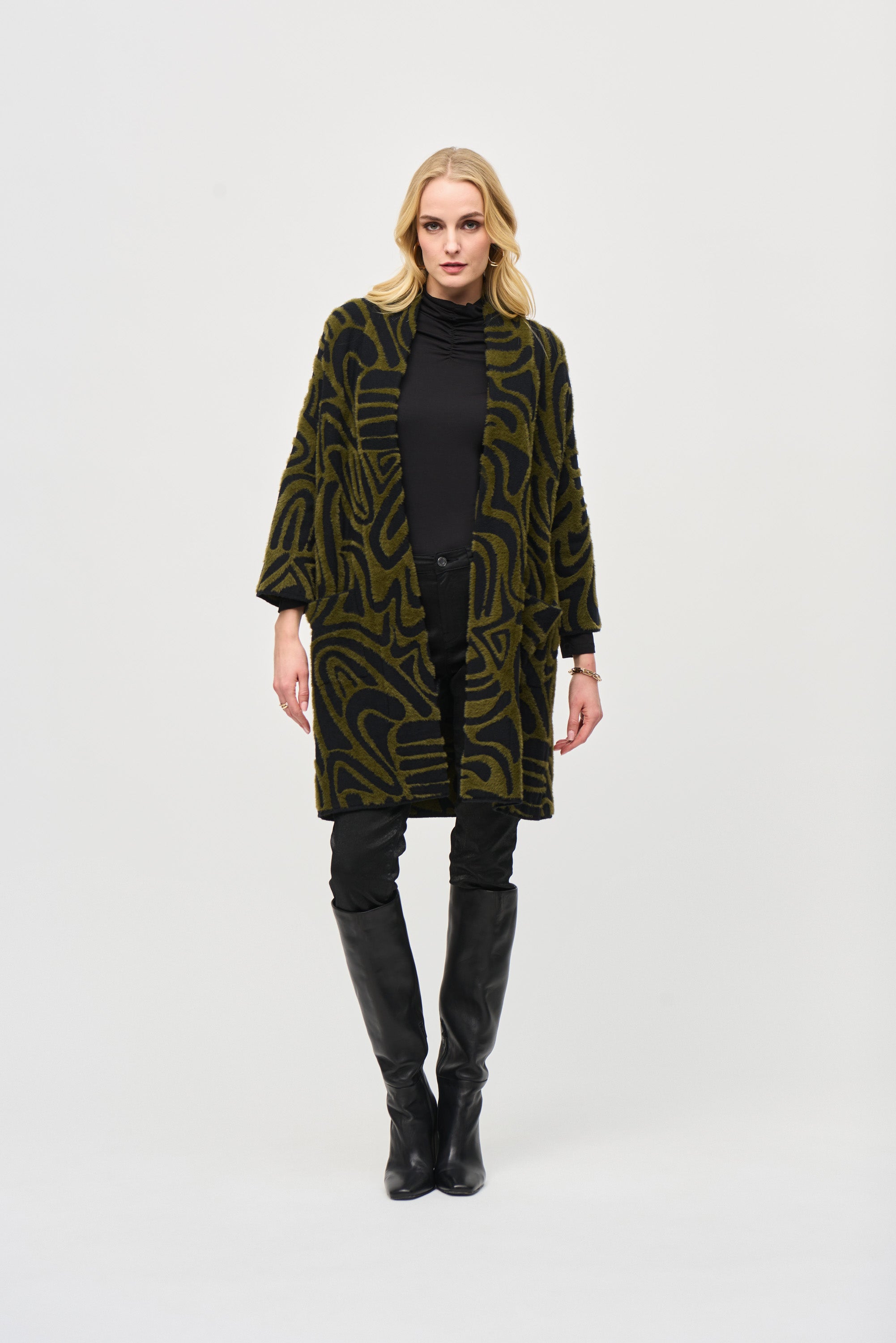 Jacke aus strukturiertem Jacquard