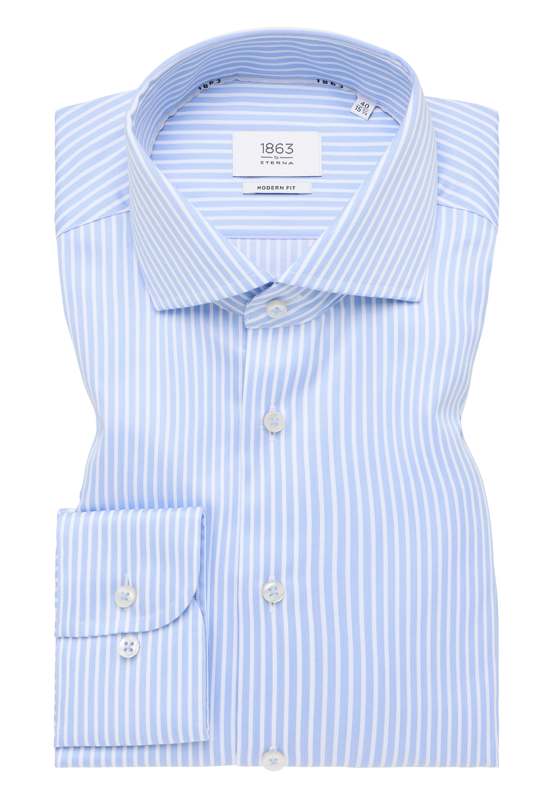 ETERNA Langarmhemd MODERN FIT Herren bügelfrei