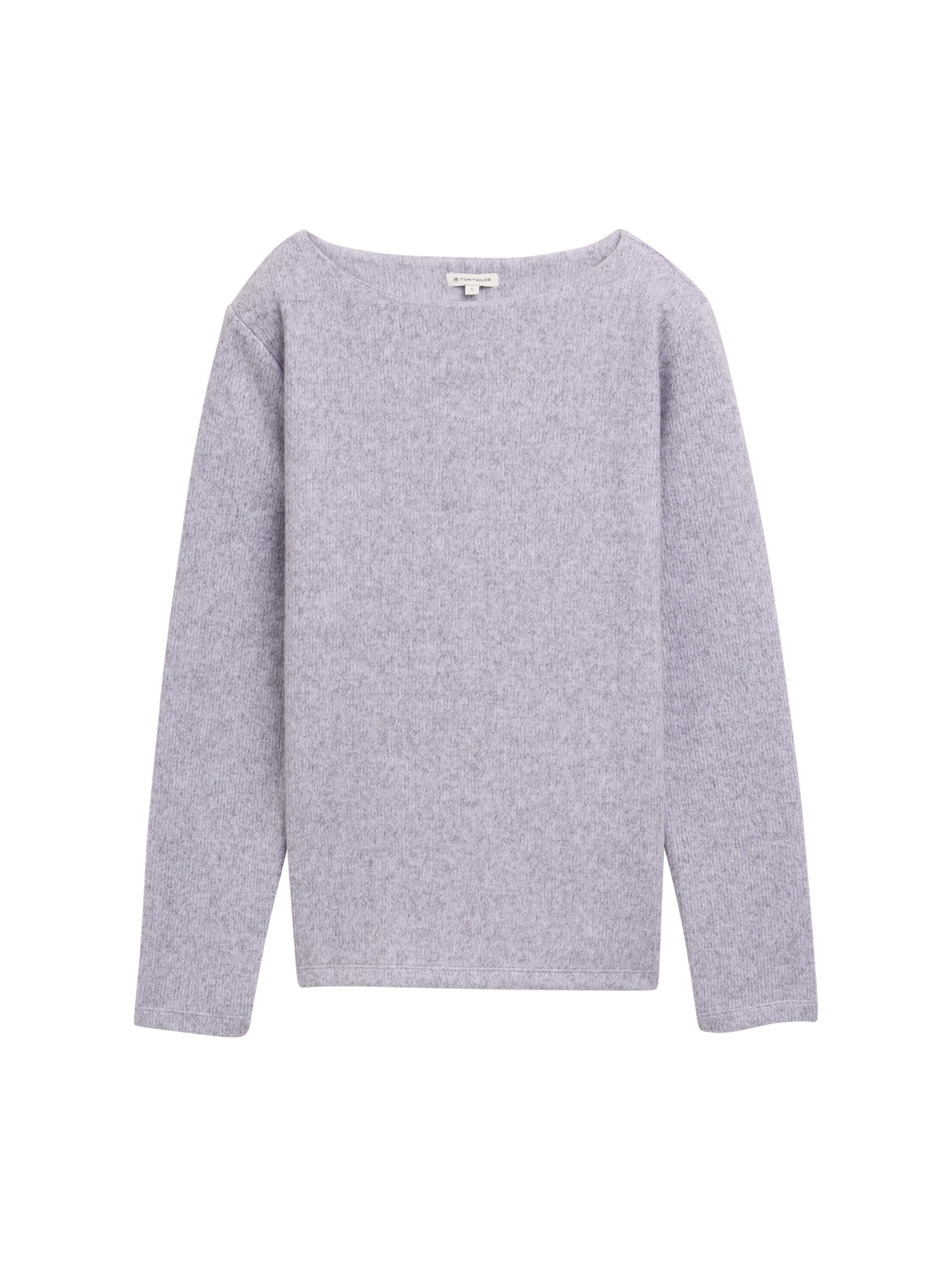Tom Tailor Denim Female Sweatshirt mit Knopfleiste Rippstrick