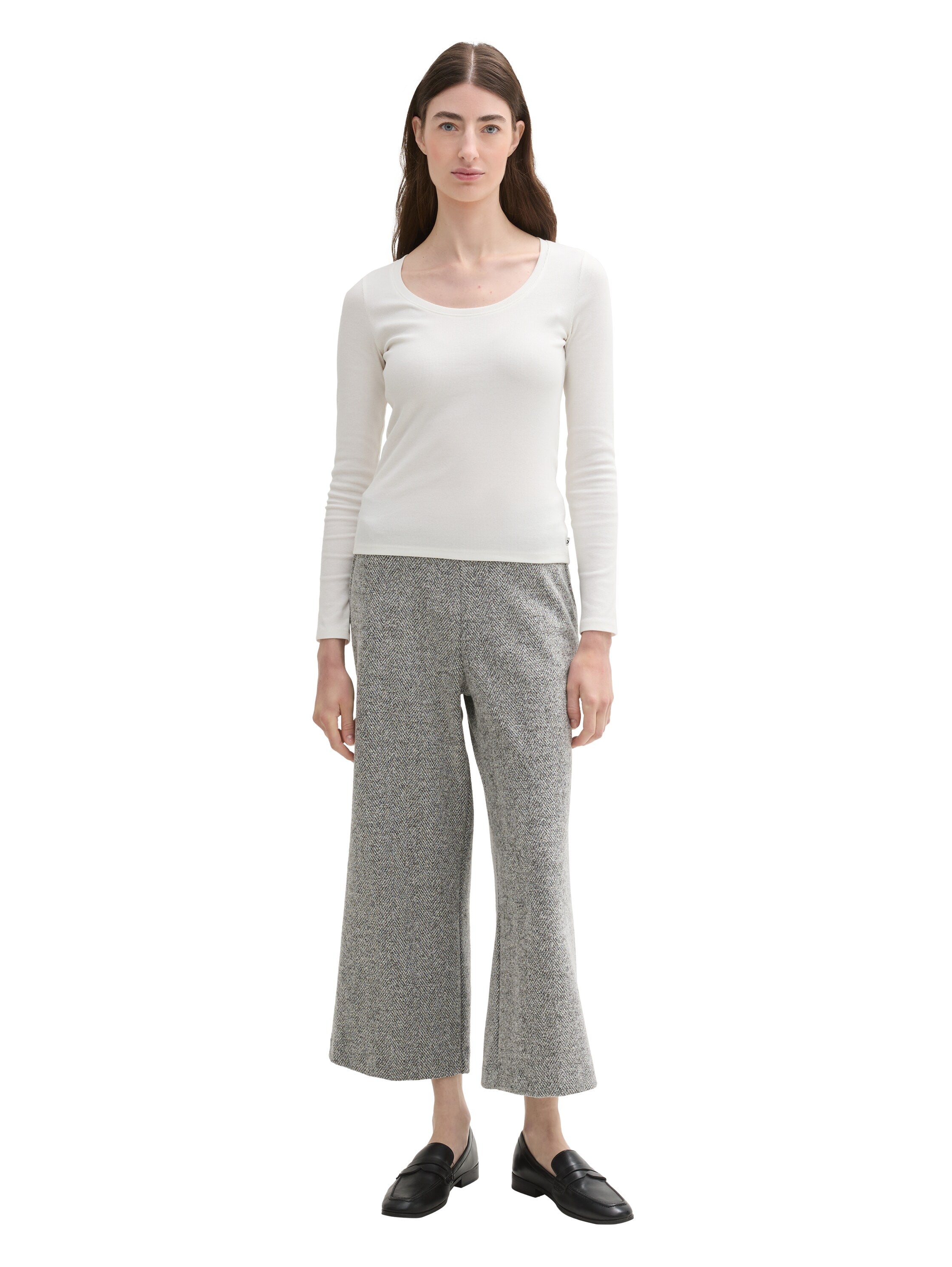 Tom Tailor Denim Male Damen Culotte Hose aus Strickmaterial