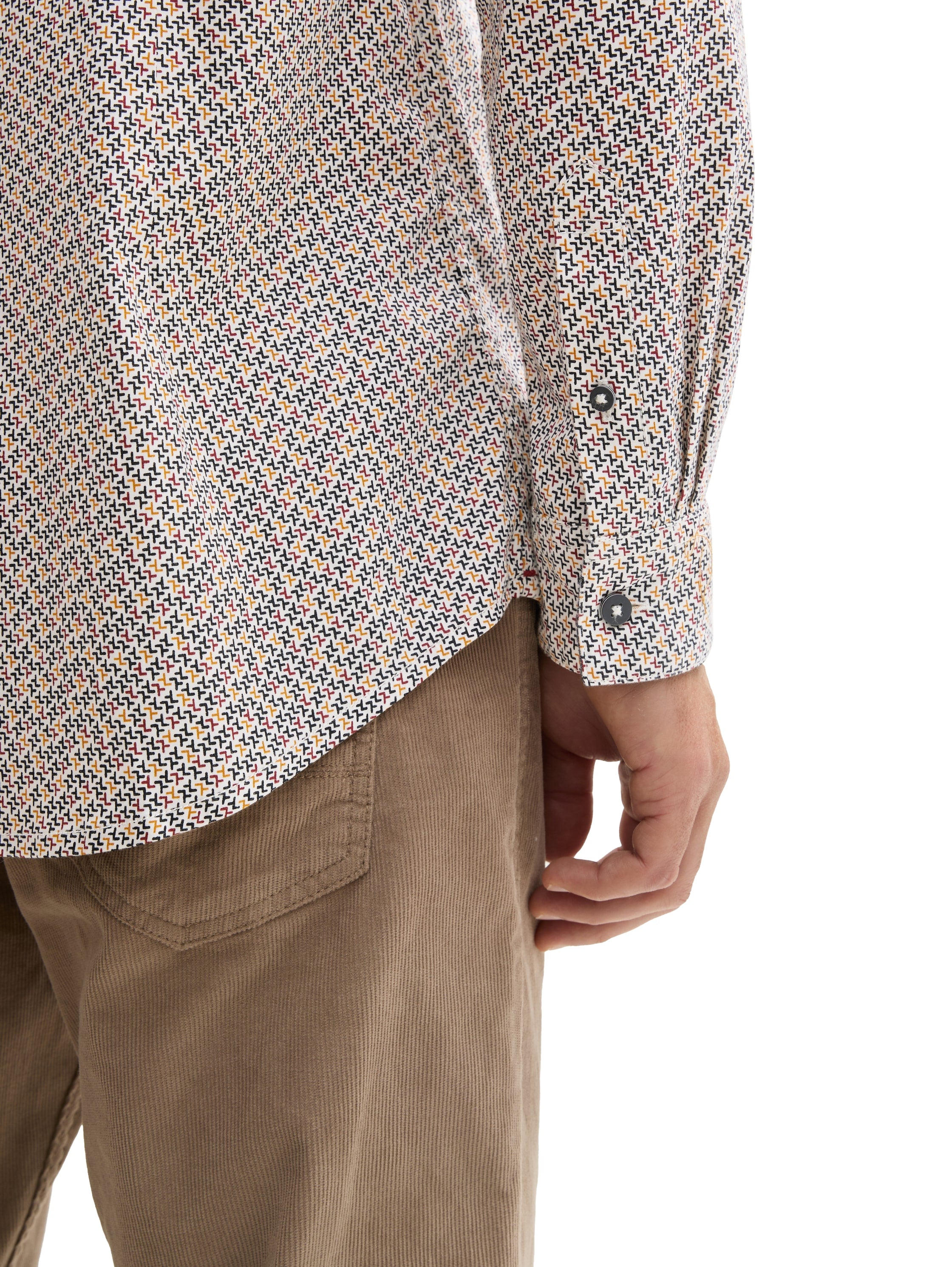 Tom Tailor Denim Herren Hemd Stretch Baumwolle