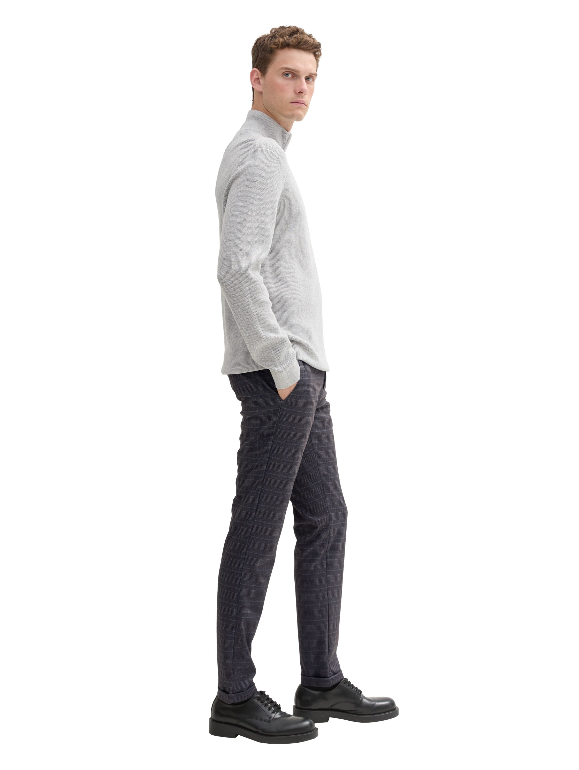 TTTRAVIS Herren Hose Slim Fit mittlere Bundhöhe schmale Beinöffnung