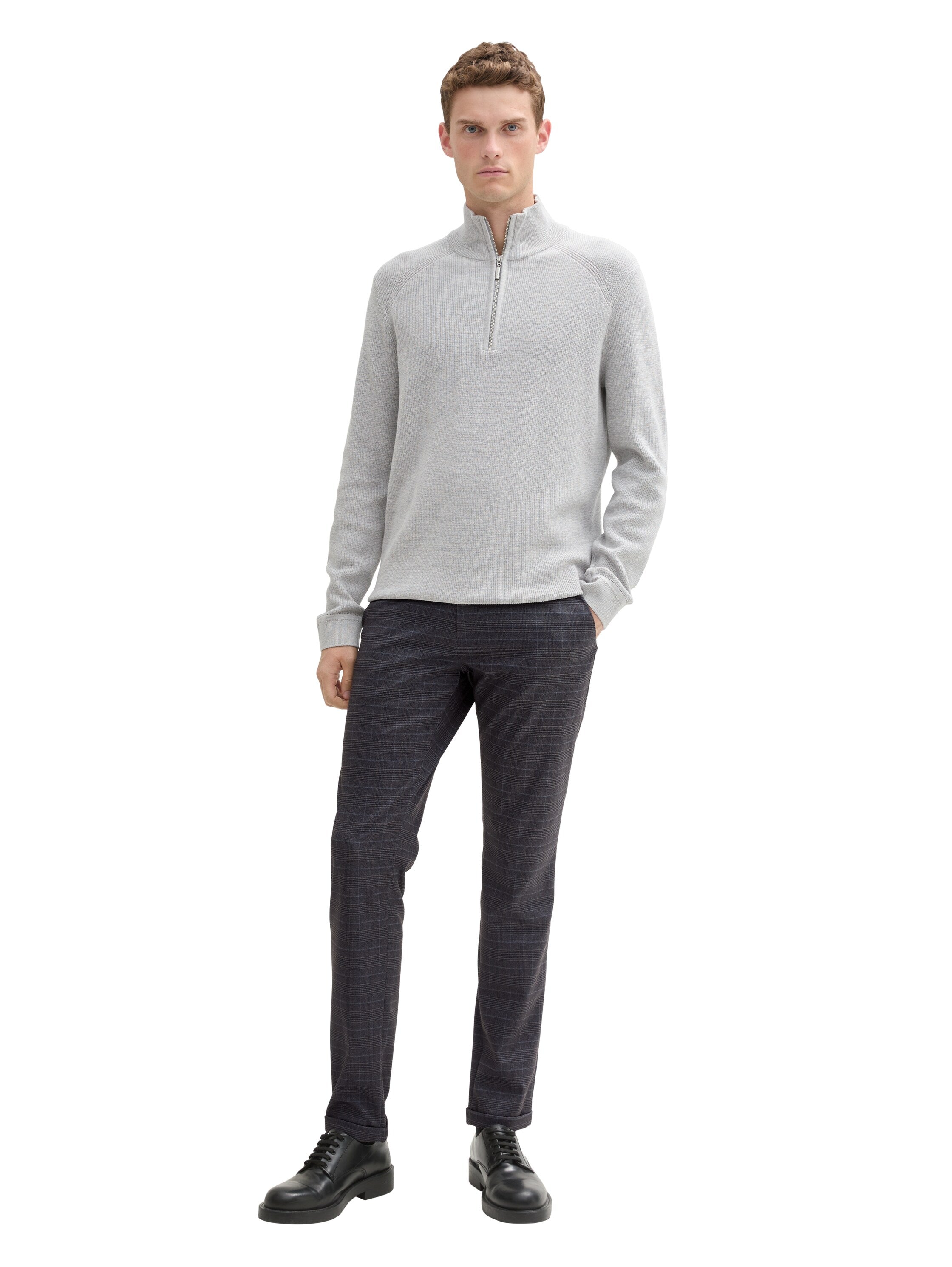 TTTRAVIS Herren Hose Slim Fit mittlere Bundhöhe schmale Beinöffnung