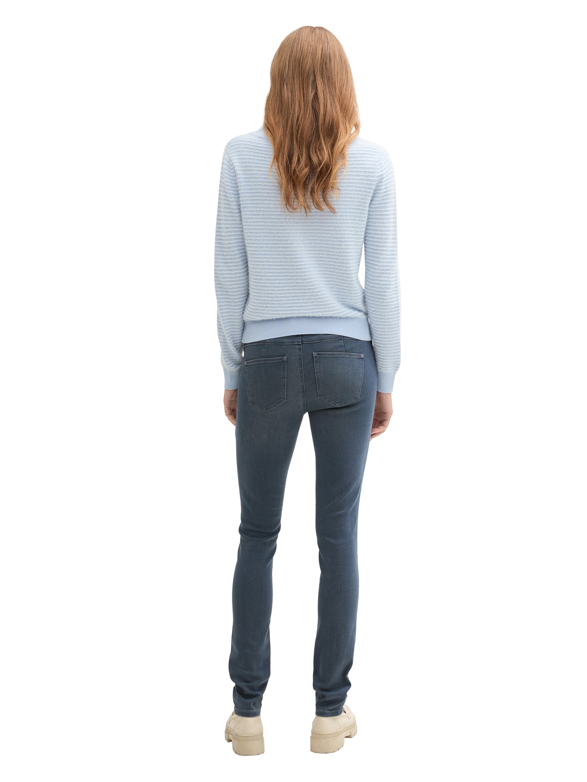 Classic Damen Jeanshose Five-Pocket-Style Gürtelschlaufen