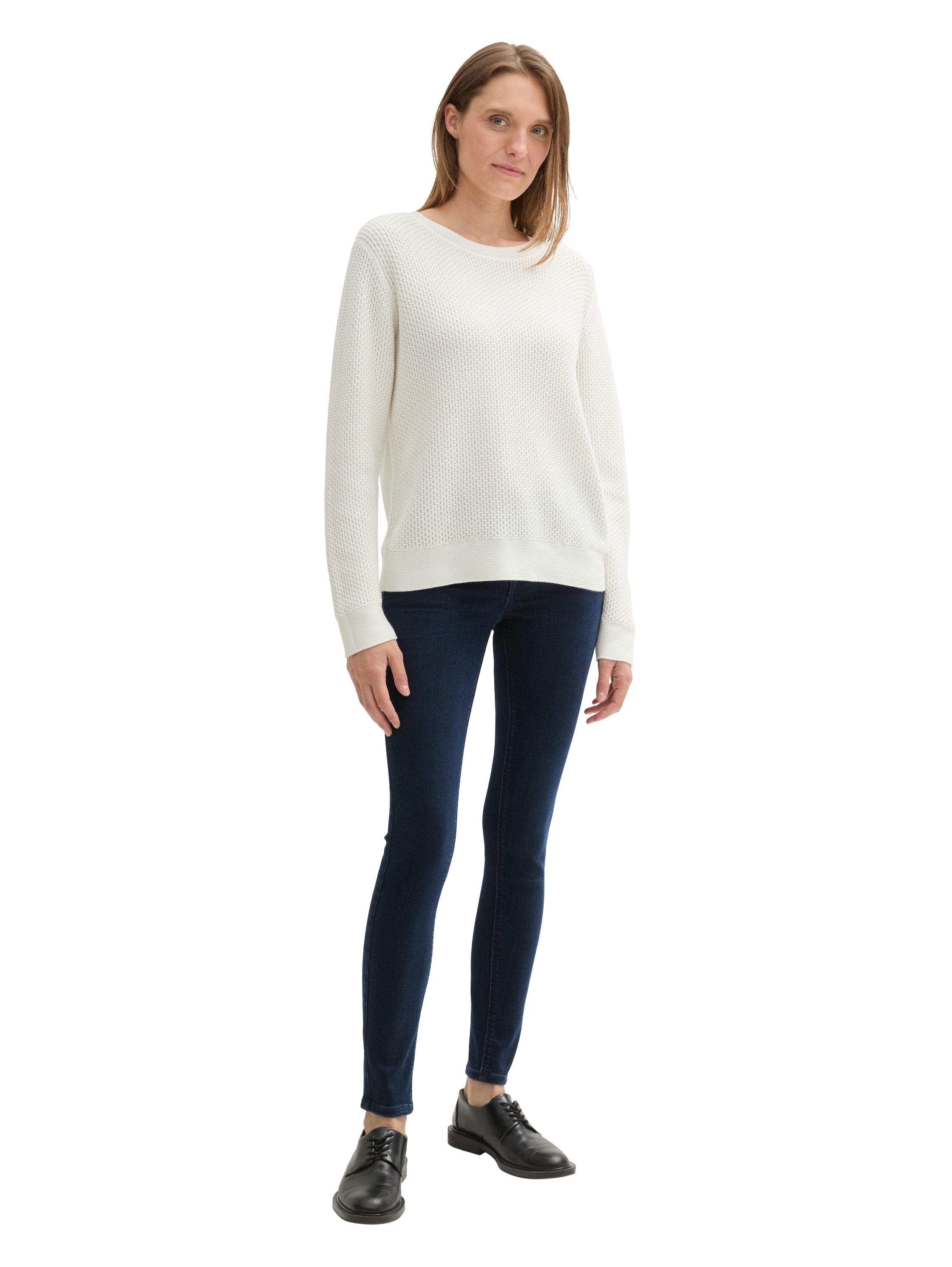 Classic Damen Jeanshose Five-Pocket-Style Gürtelschlaufen