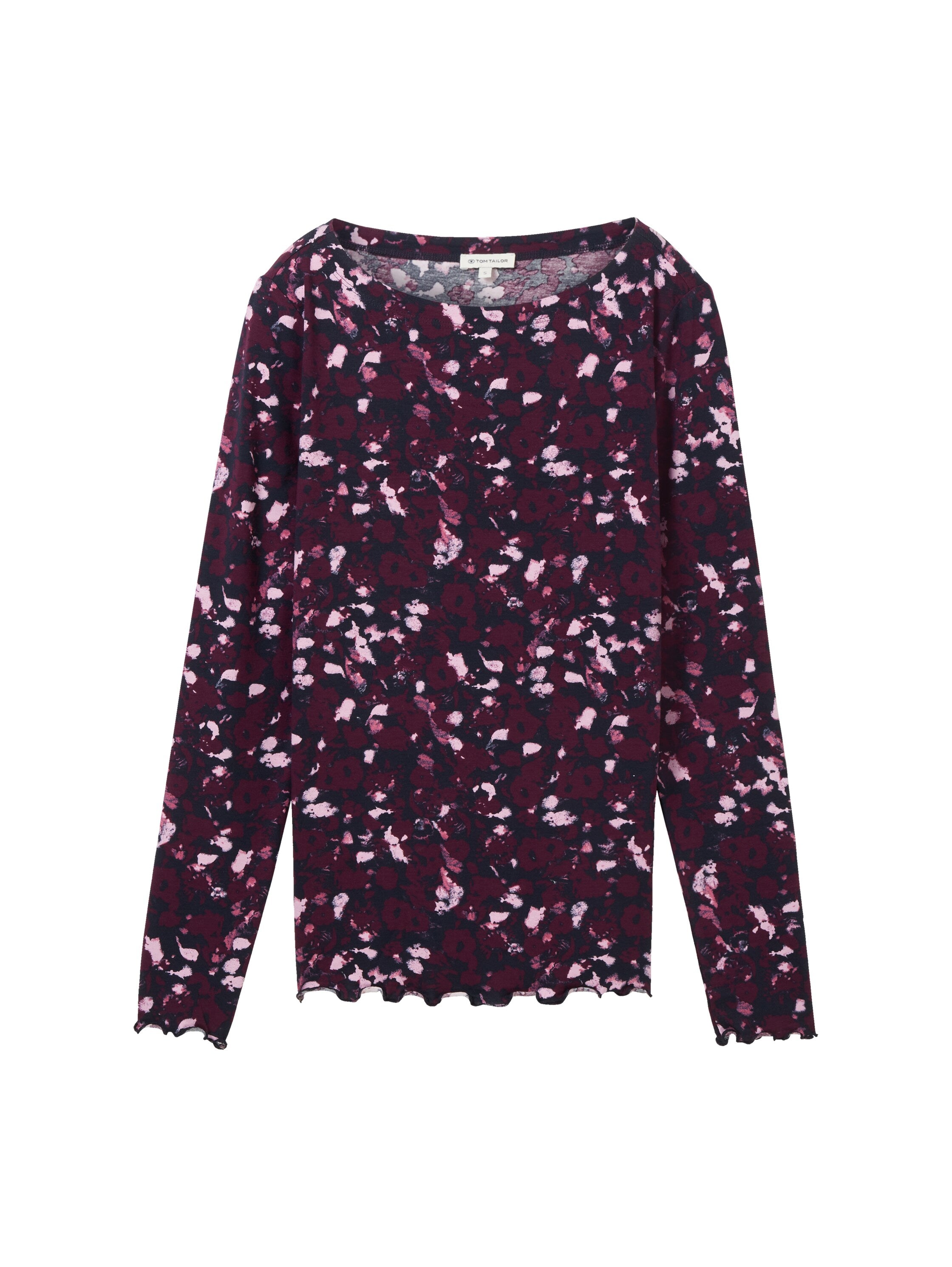 Basic Longsleeve mit Alloverprint