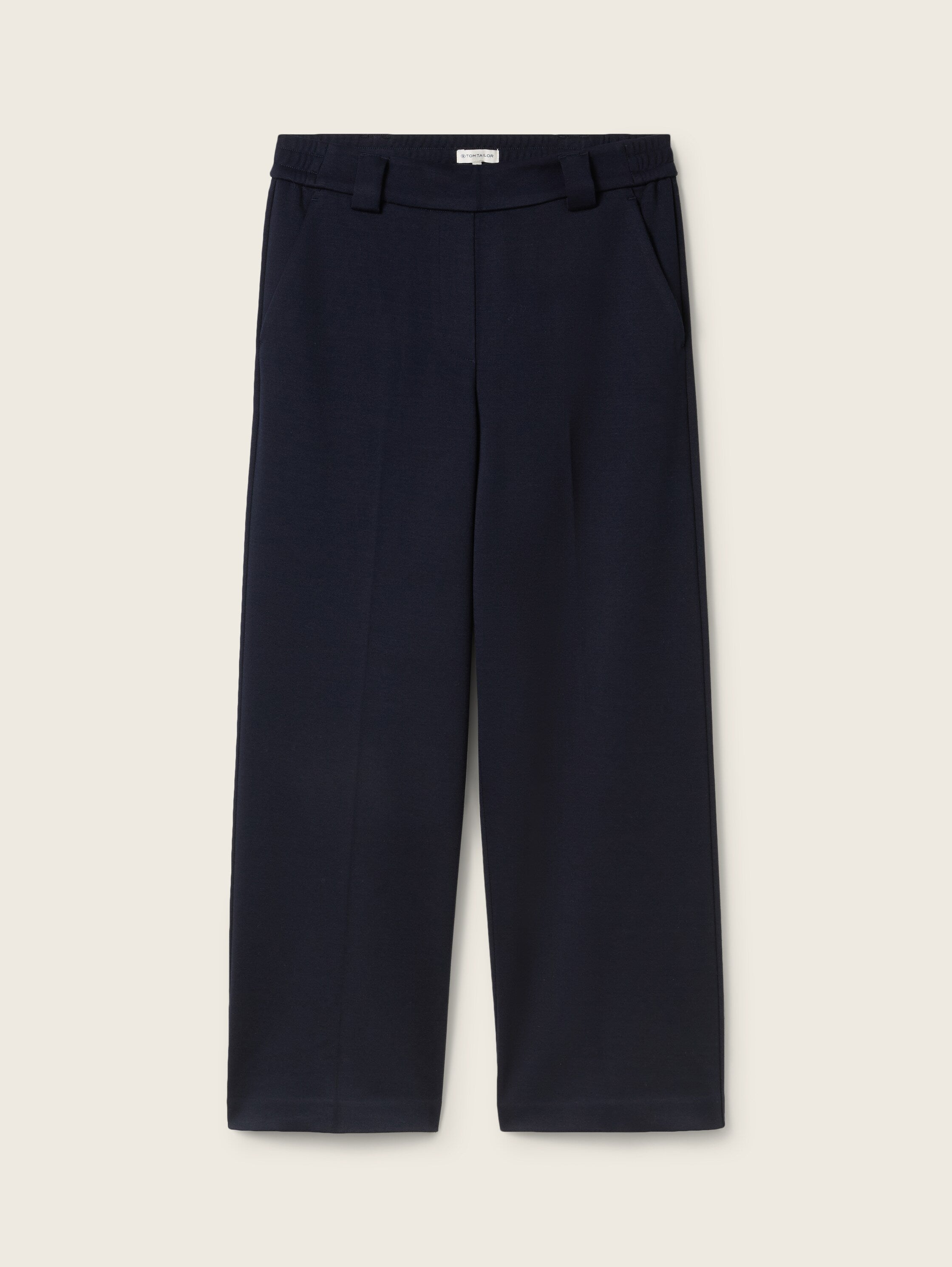 Tom Tailor Denim Male & Fem Damen Hose im Tailoring-Stil mit elastischem Hosenbund