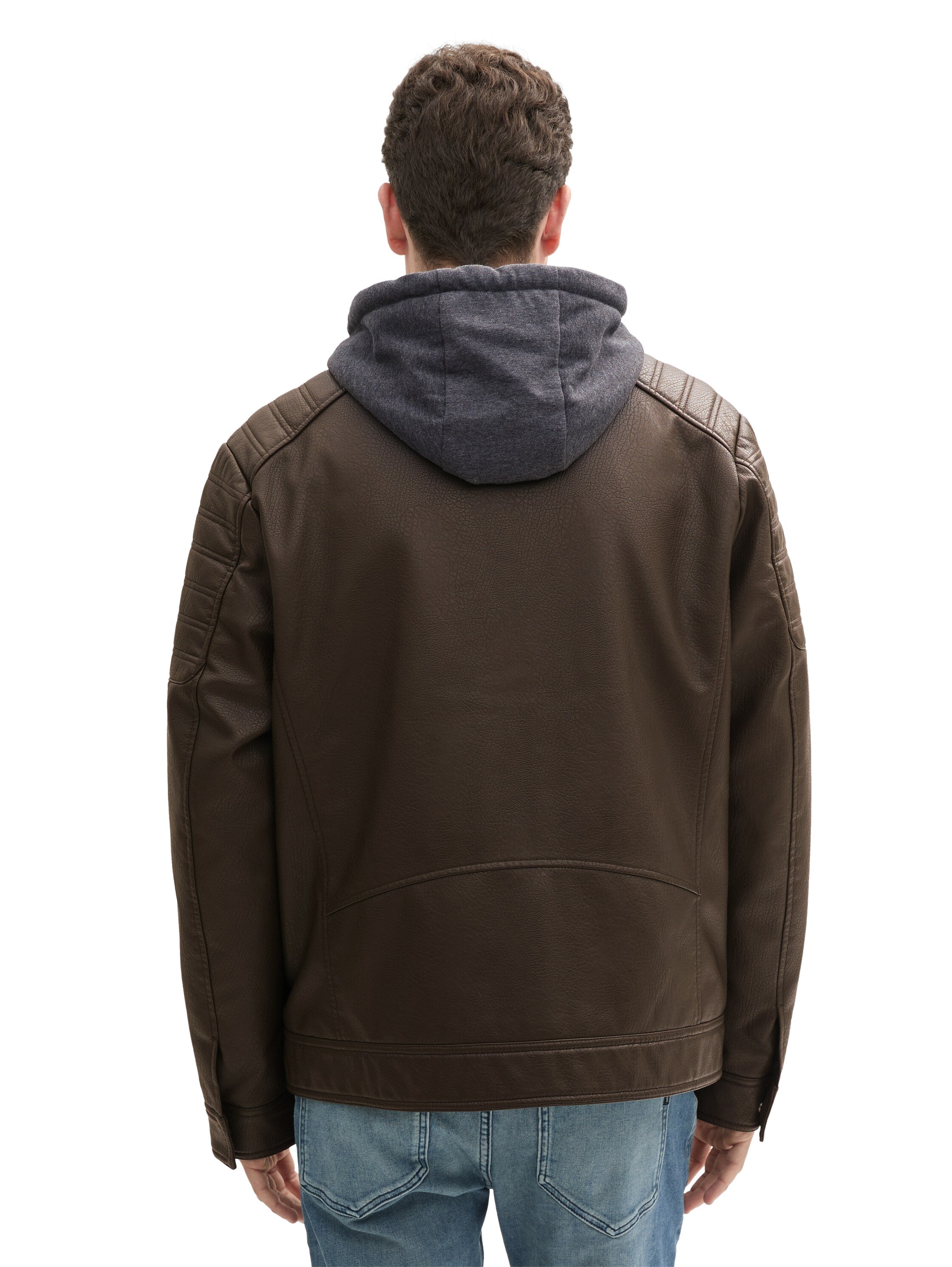 Tom Tailor Denim Jacke aus Fake Leder für Erwachsene Männlich