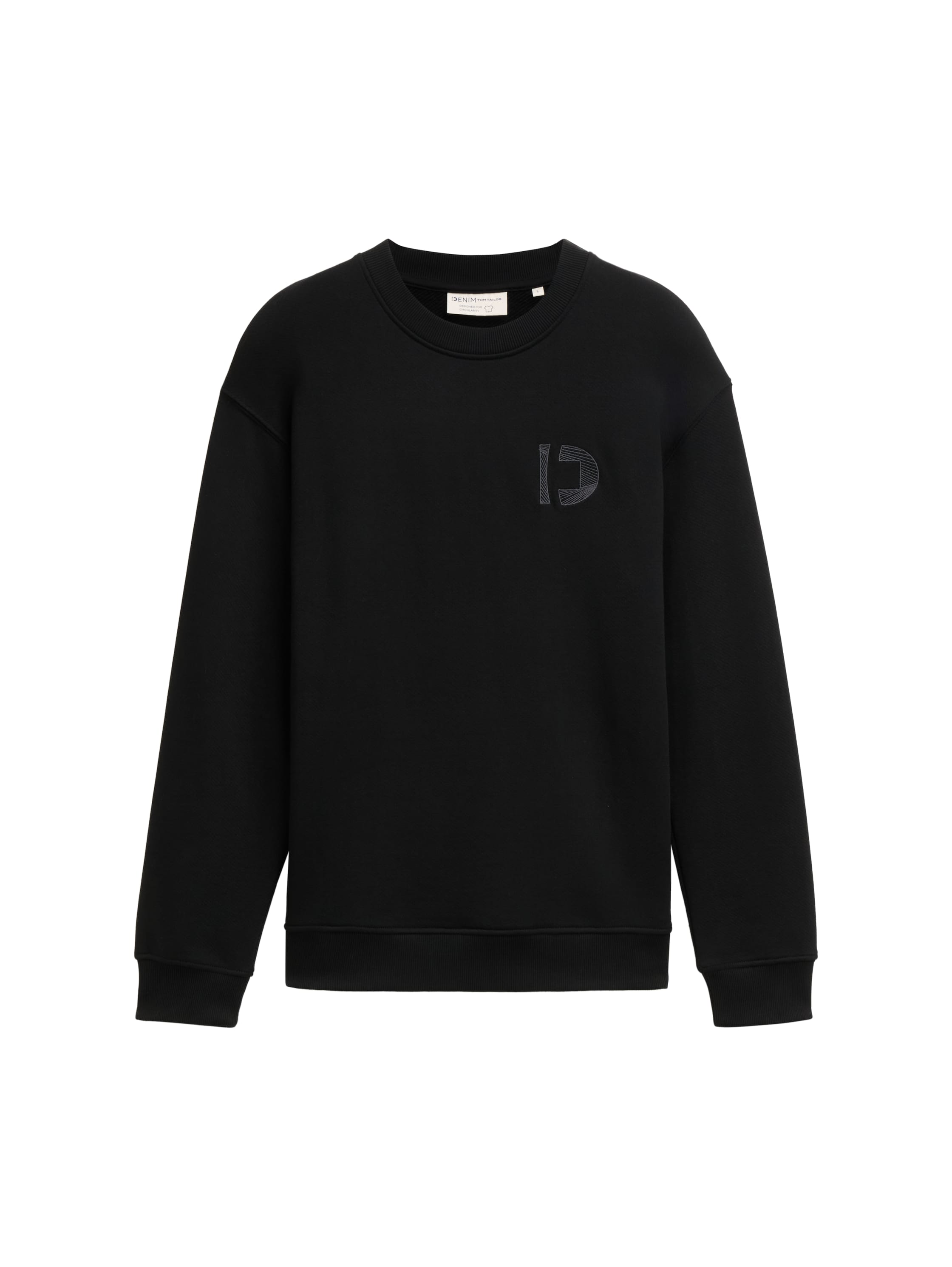 Tom Tailor Denim Herren Sweatshirt Basic Logo-Stickerei Baumwolle L