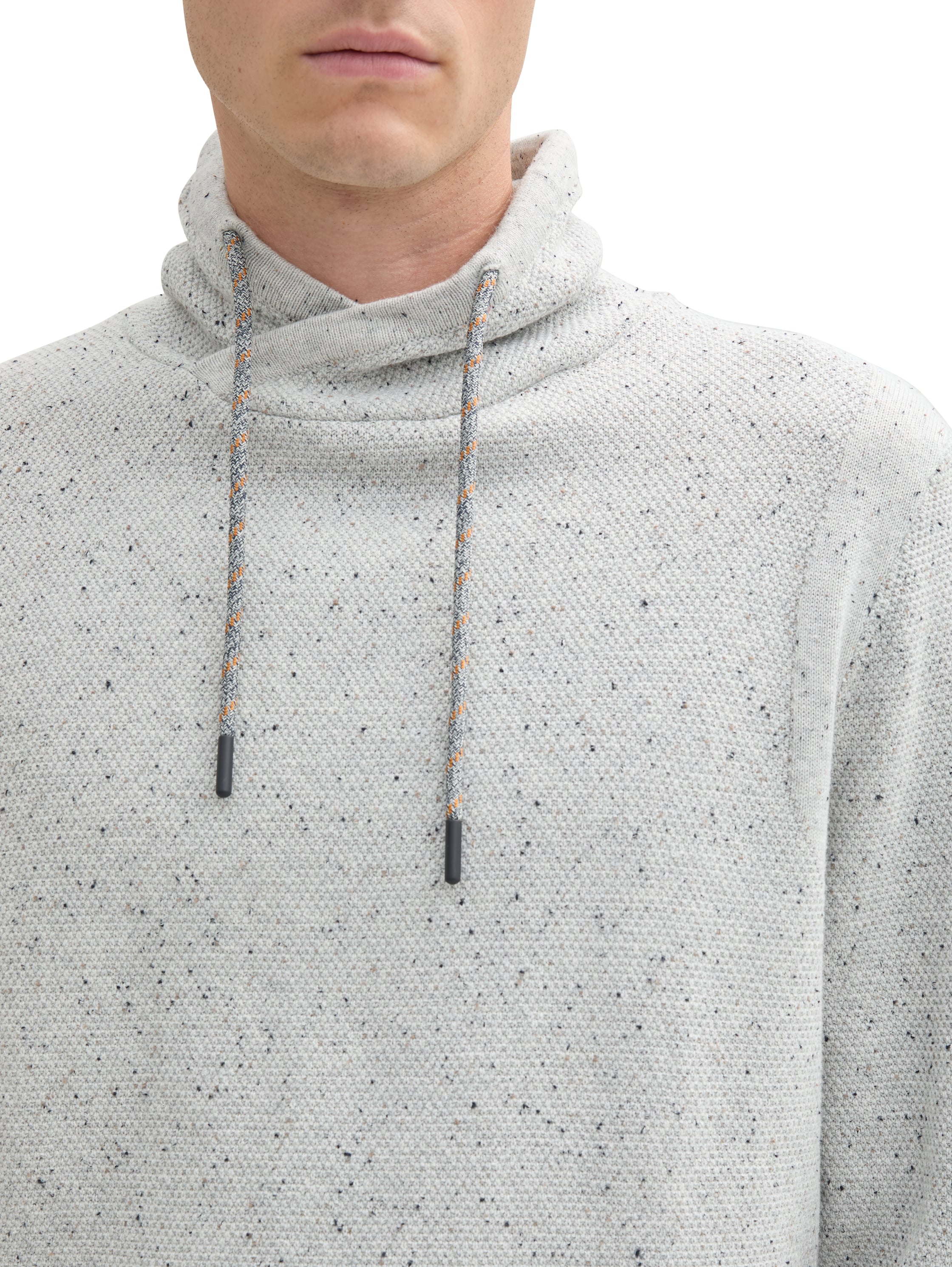 Tom Tailor Denim Male & Female Herren Pullover mit Kordelzug Baumwolle