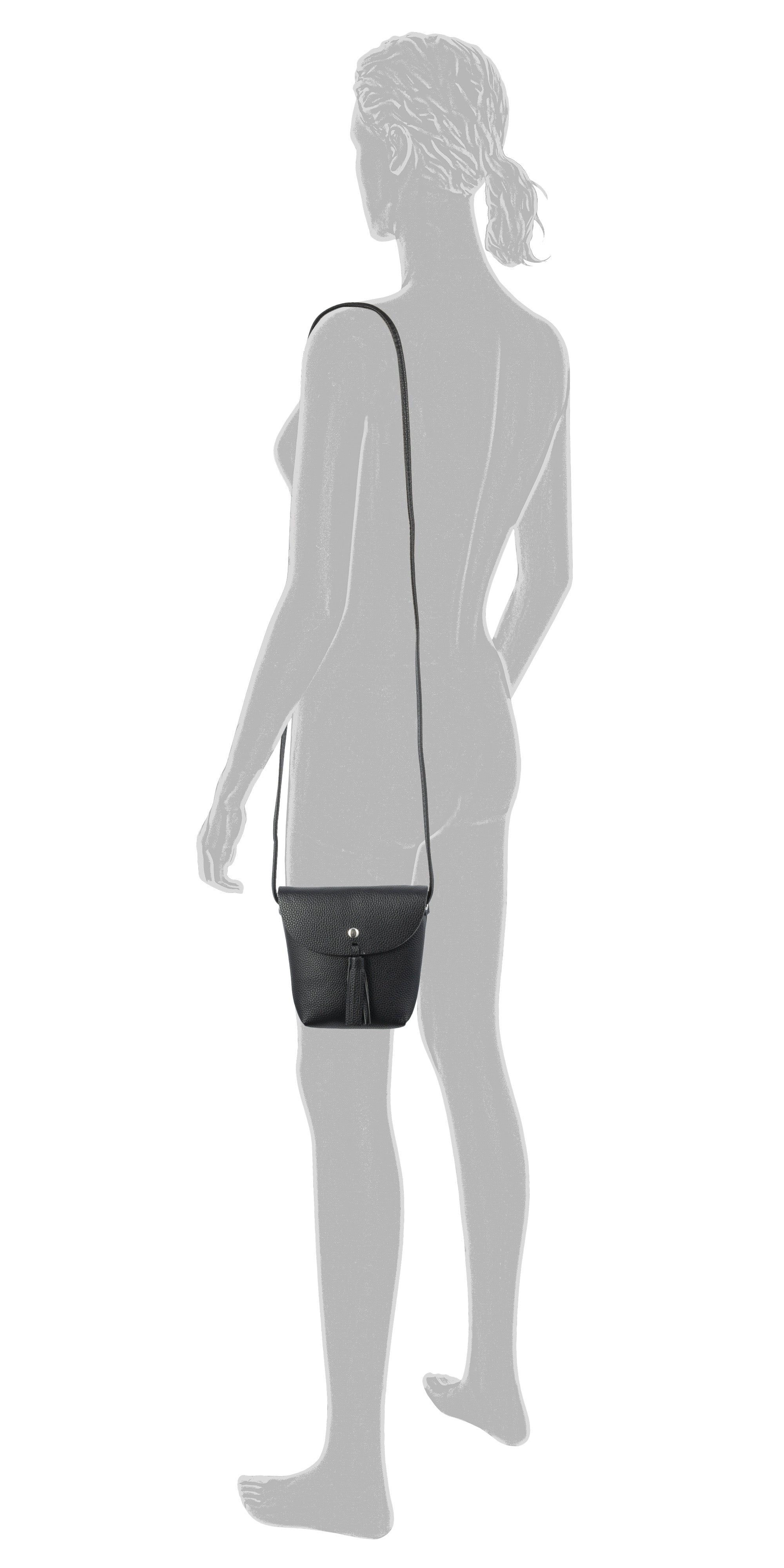 Beheim Überschlagtasche für Erwachsene mit filigraner Logoprägung