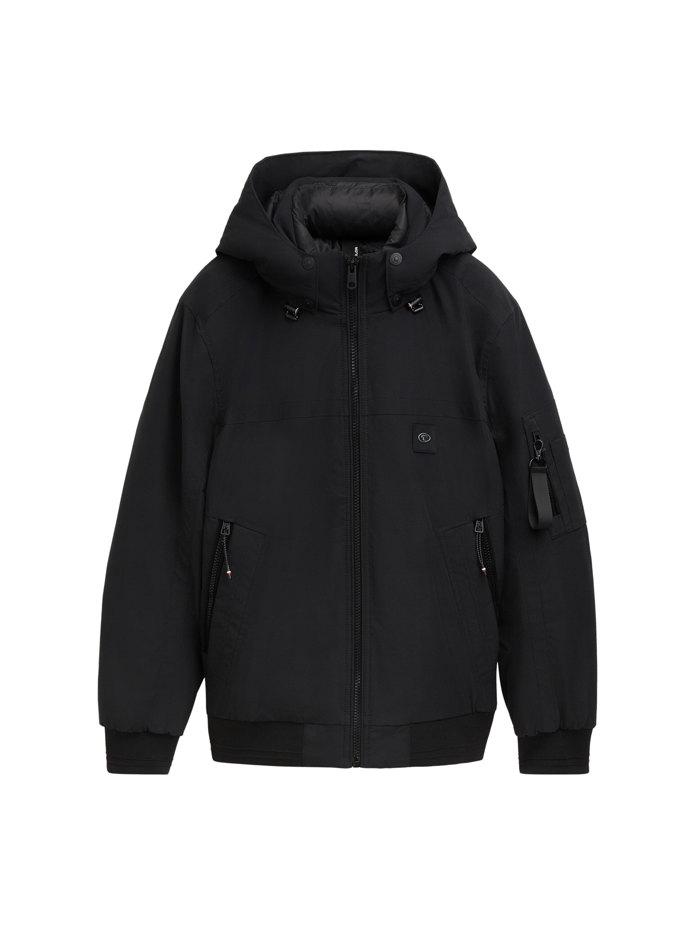 Atmungsaktive Übergangsjacke Herren Blouson mit Kapuze und Reißverschluss L