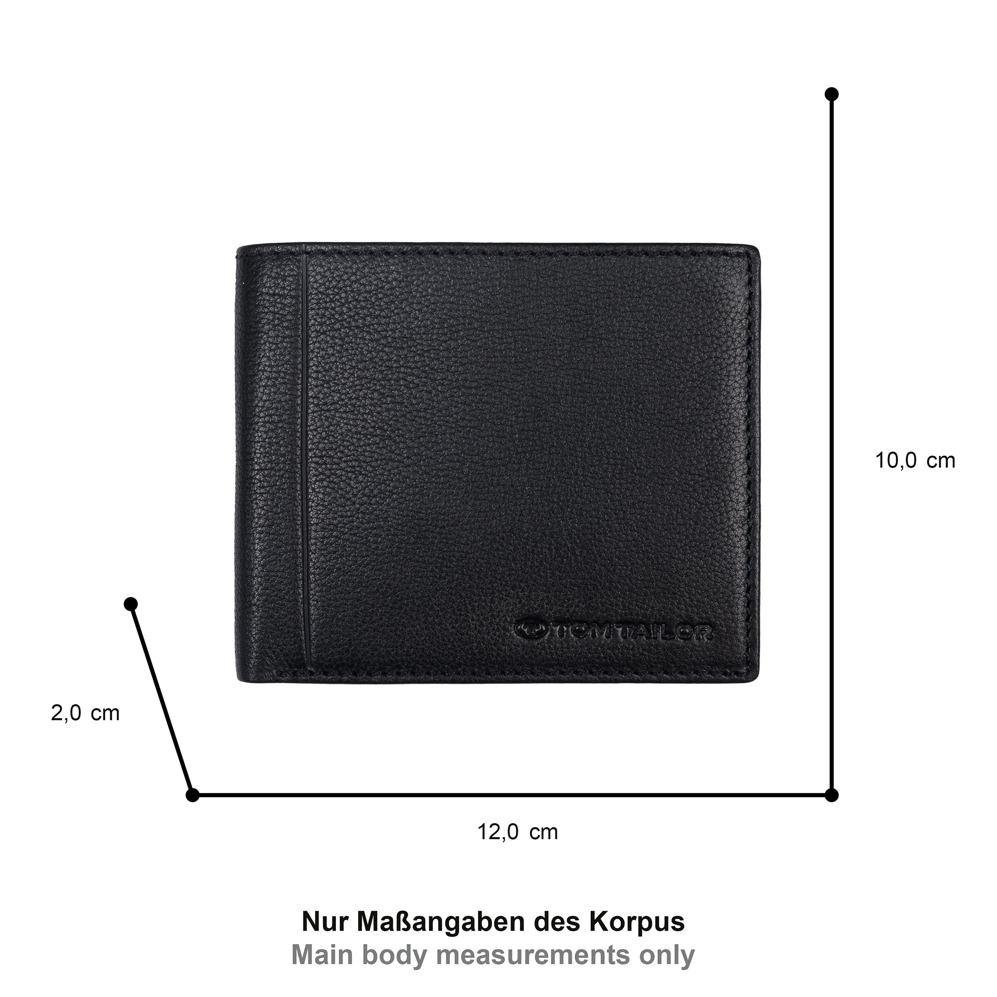 Bela Herren-Geldbörse RFID-Schutz Schwarz