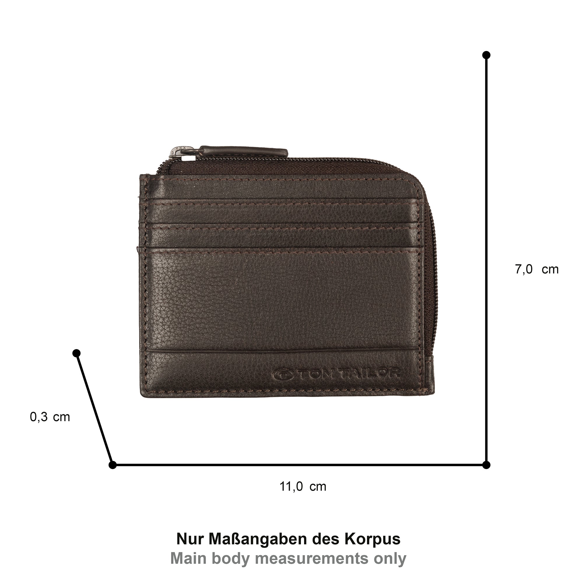 Bela Herren Geldbörse RFID-Safe Rindleder Kartenfächer Münzfach