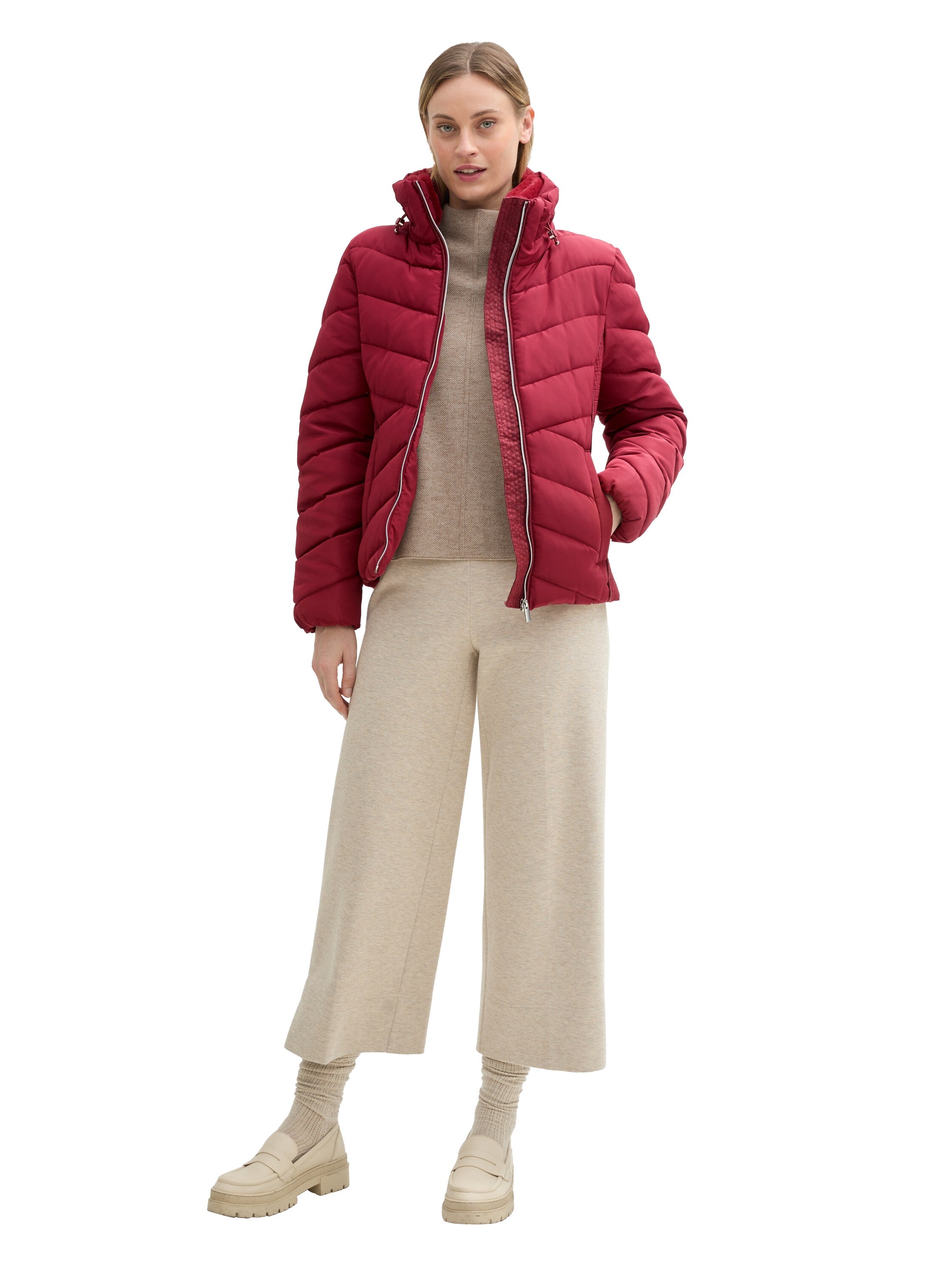 Tom Tailor Denim Jacke Stehkragen Damen wasserabweisend
