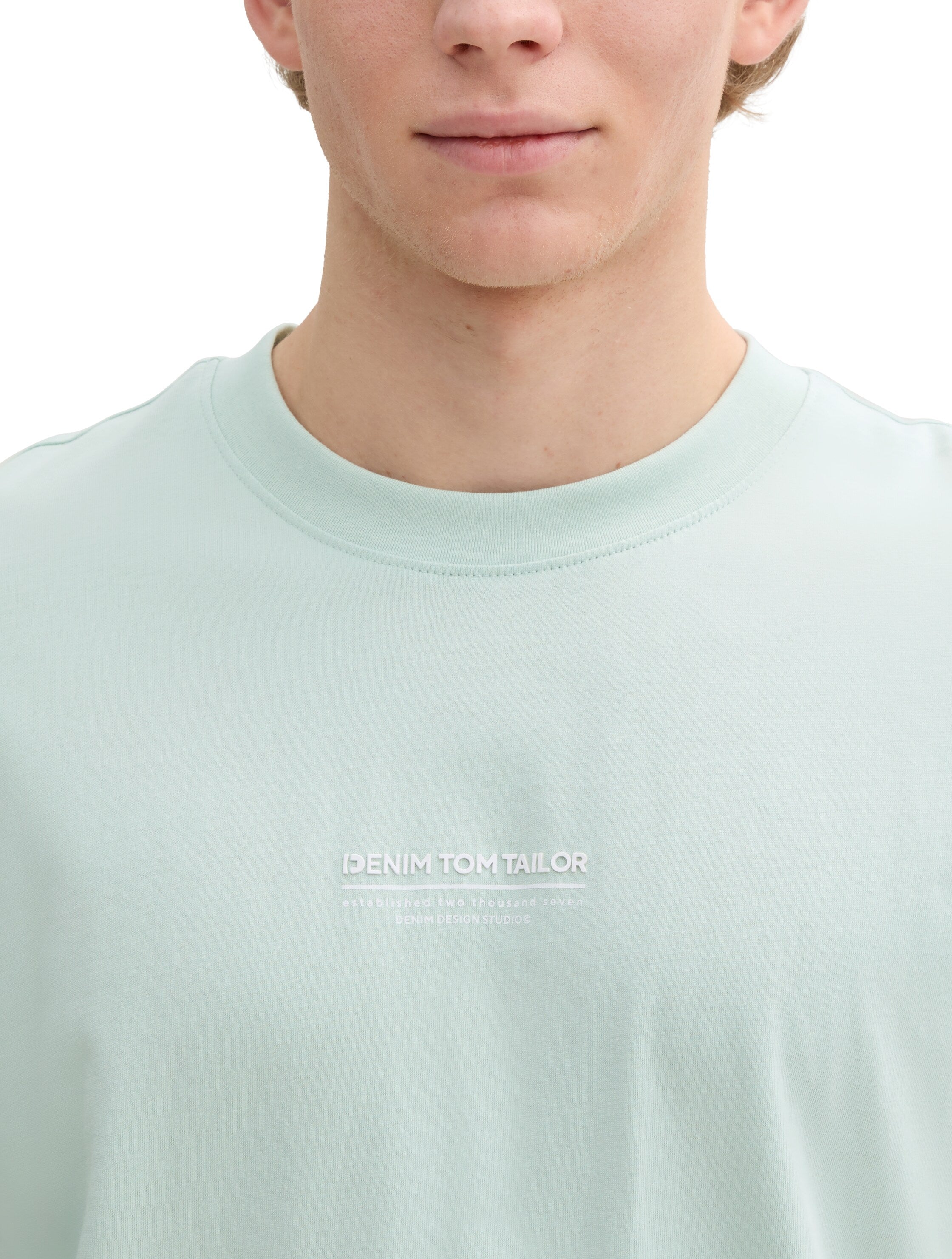 Tom Tailor Denim T-Shirt Erwachsene Männlich aus 100 % Baumwolle