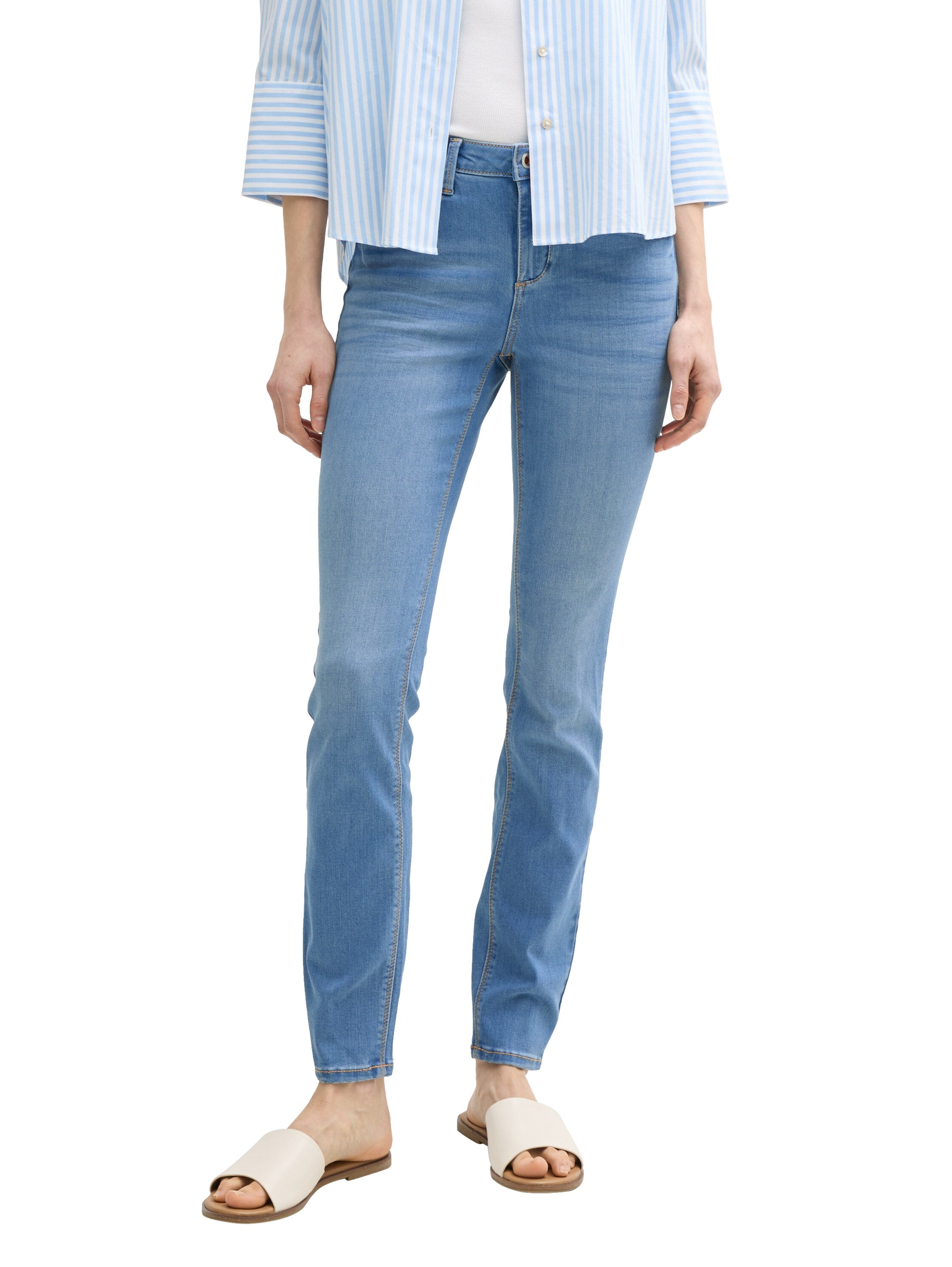 Tom Tailor Denim Skinny Fit Damen Jeans mit nachhaltiger Baumwolle
