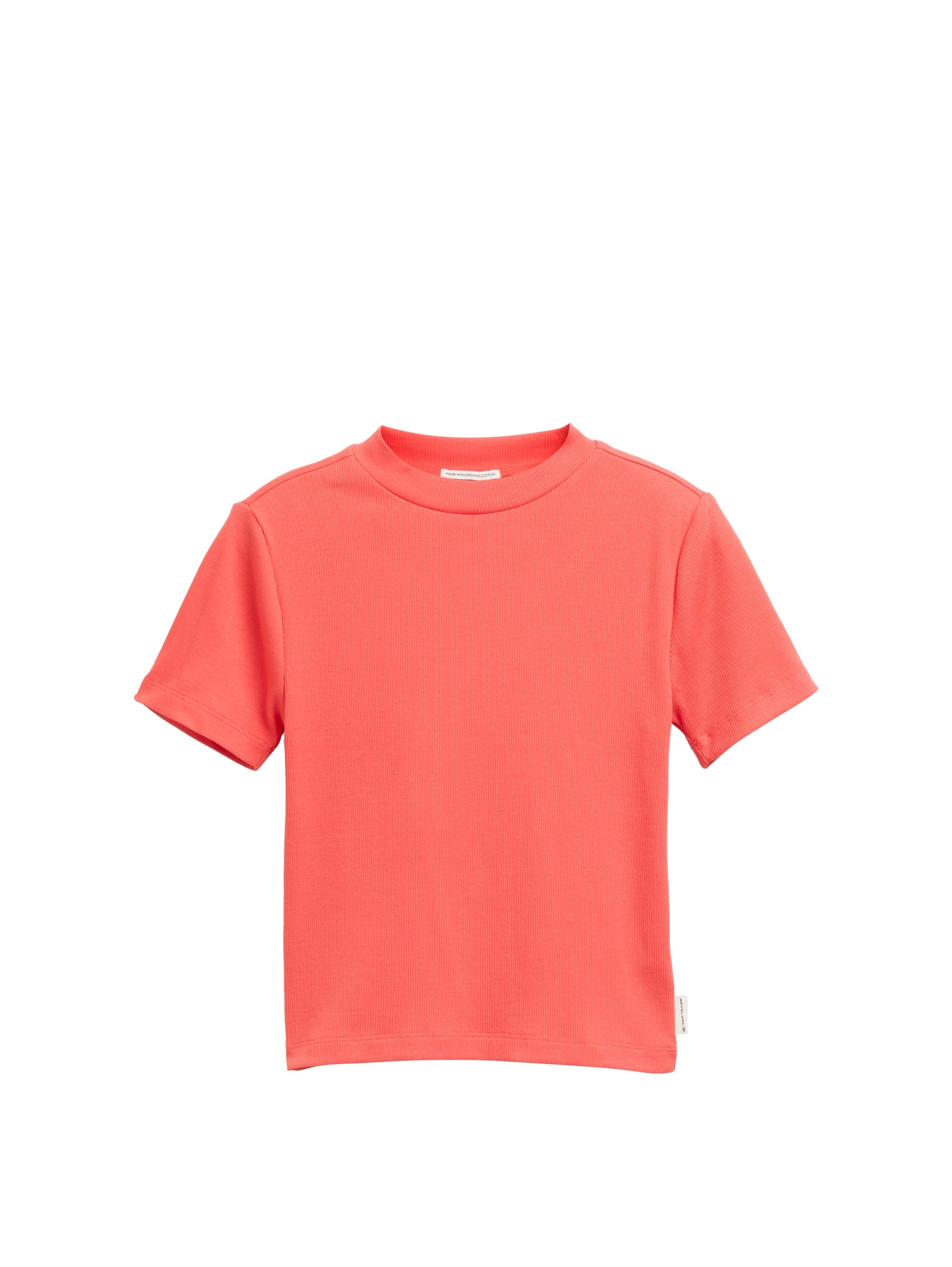 Tom Tailor Denim Crop Top Kinder mit Bio-Baumwolle und Rippstruktur