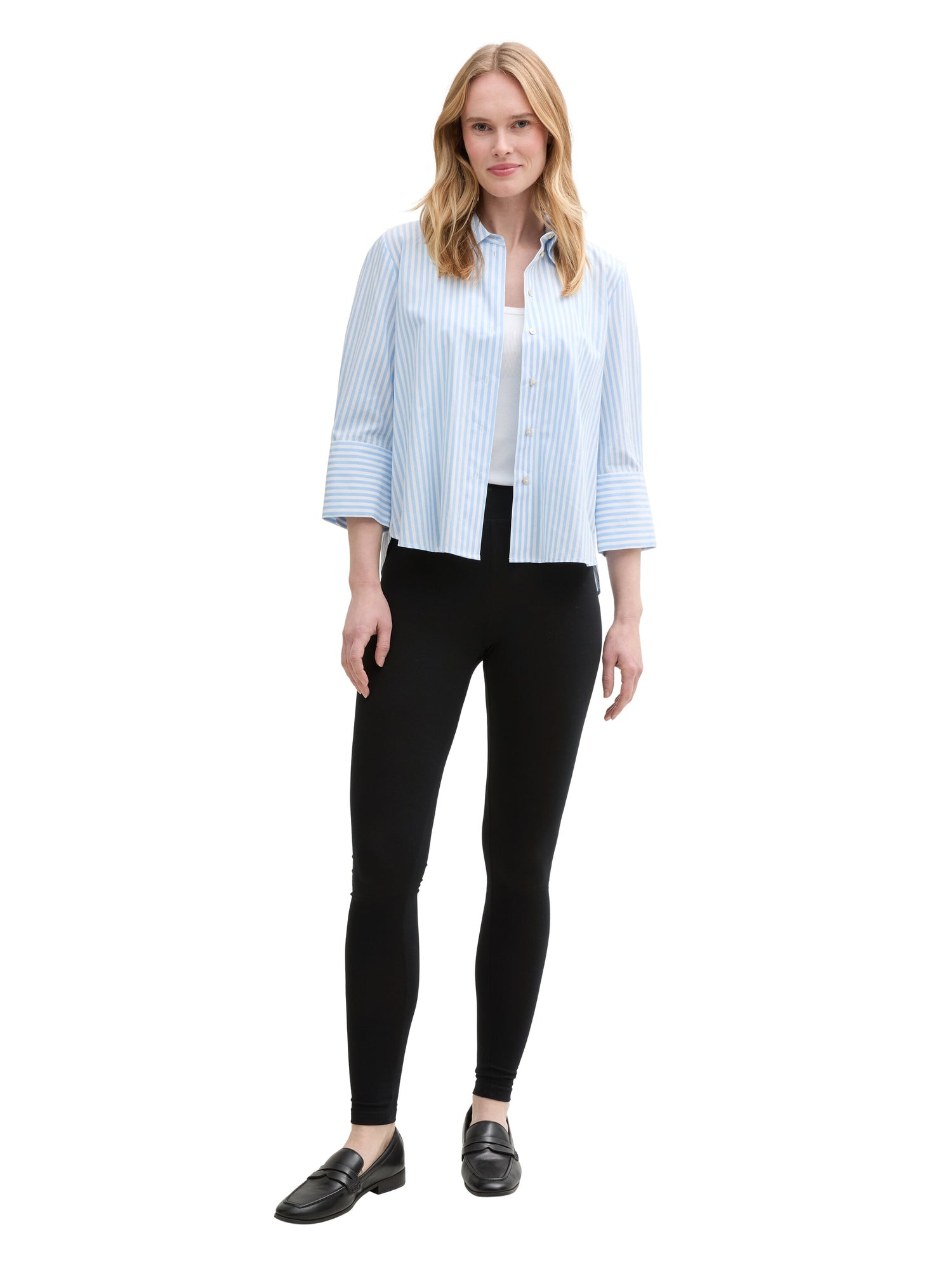 Tom Tailor Denim Leggings Damen Elastischer Single-Jersey-Bund