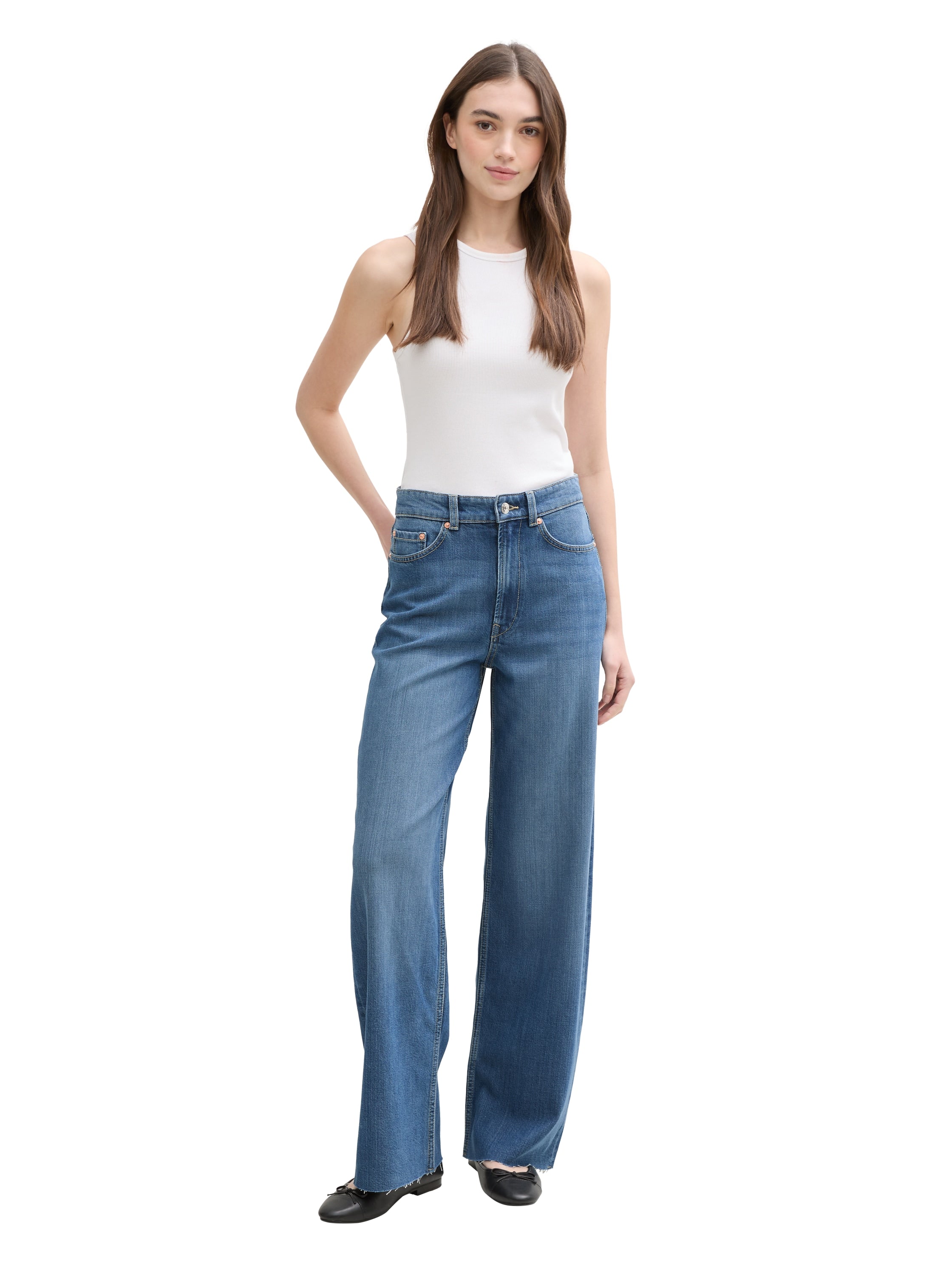 Tom Tailor Denim Jeanshose Female clean mid stone blue denim