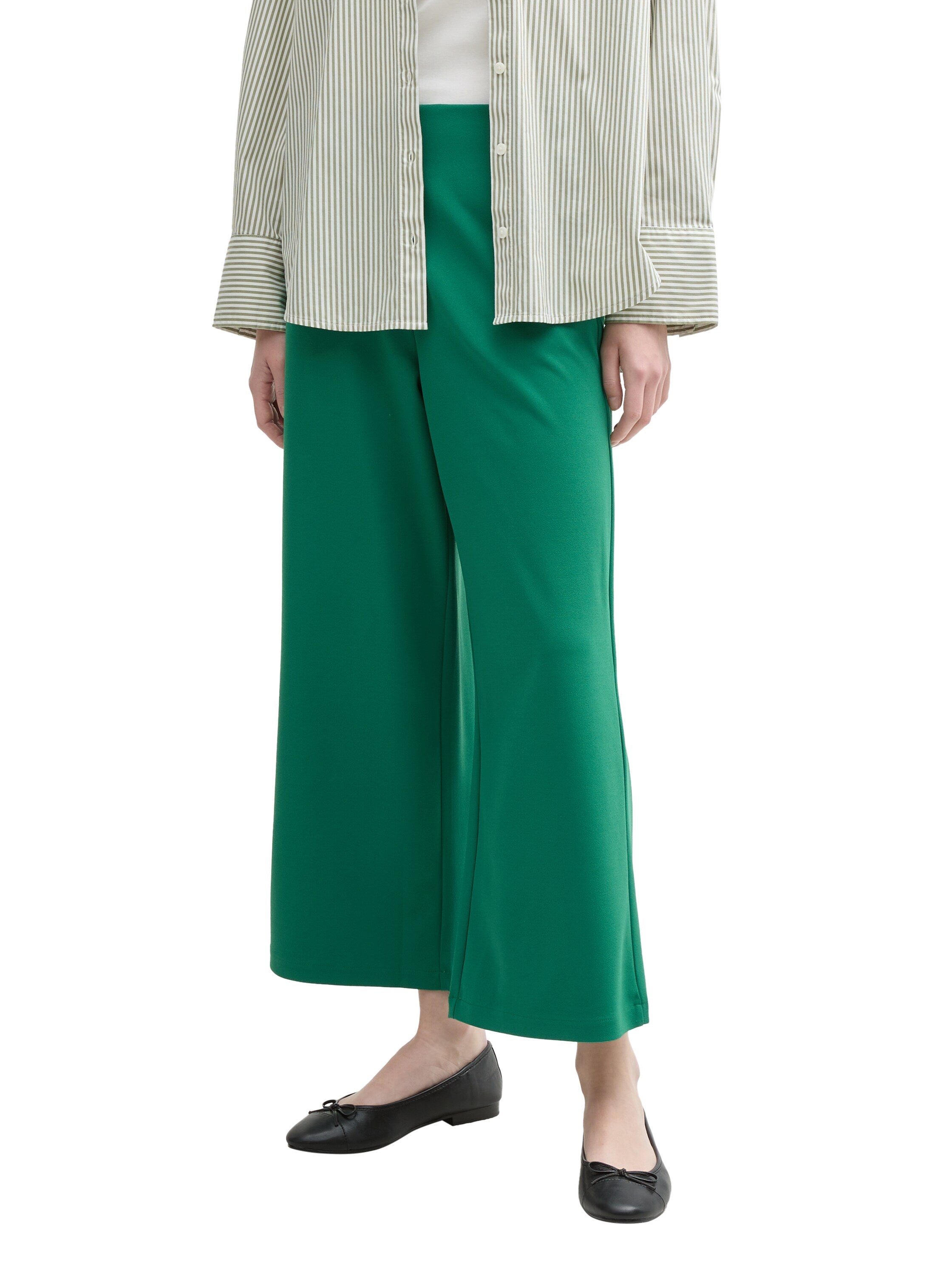 Tom Tailor Denim Damen Culotte Hose mit elastischem Bund